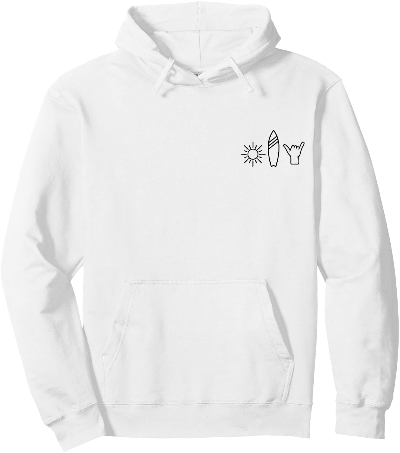 Surfer Surfboard Vintage Surfing Beach Summer Surf Hoodie - Hoodie | White