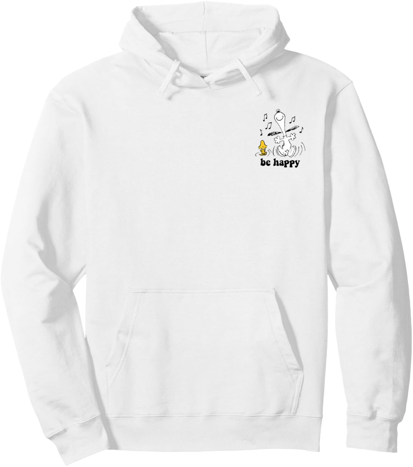 Peanuts - Snoopy Woodstock Be Happy Dance Hoodie - Hoodie | White