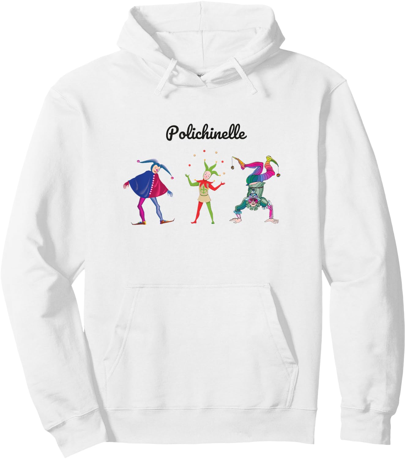 POLICHINELLE NUTCRACKER Christmas Ballet Dancer Graphic Hoodie - Hoodie | White