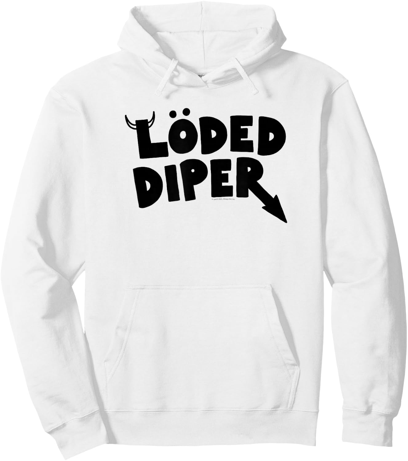 Diary of a Wimpy Kid LÖDED DIPER Logo Hoodie - Hoodie | White