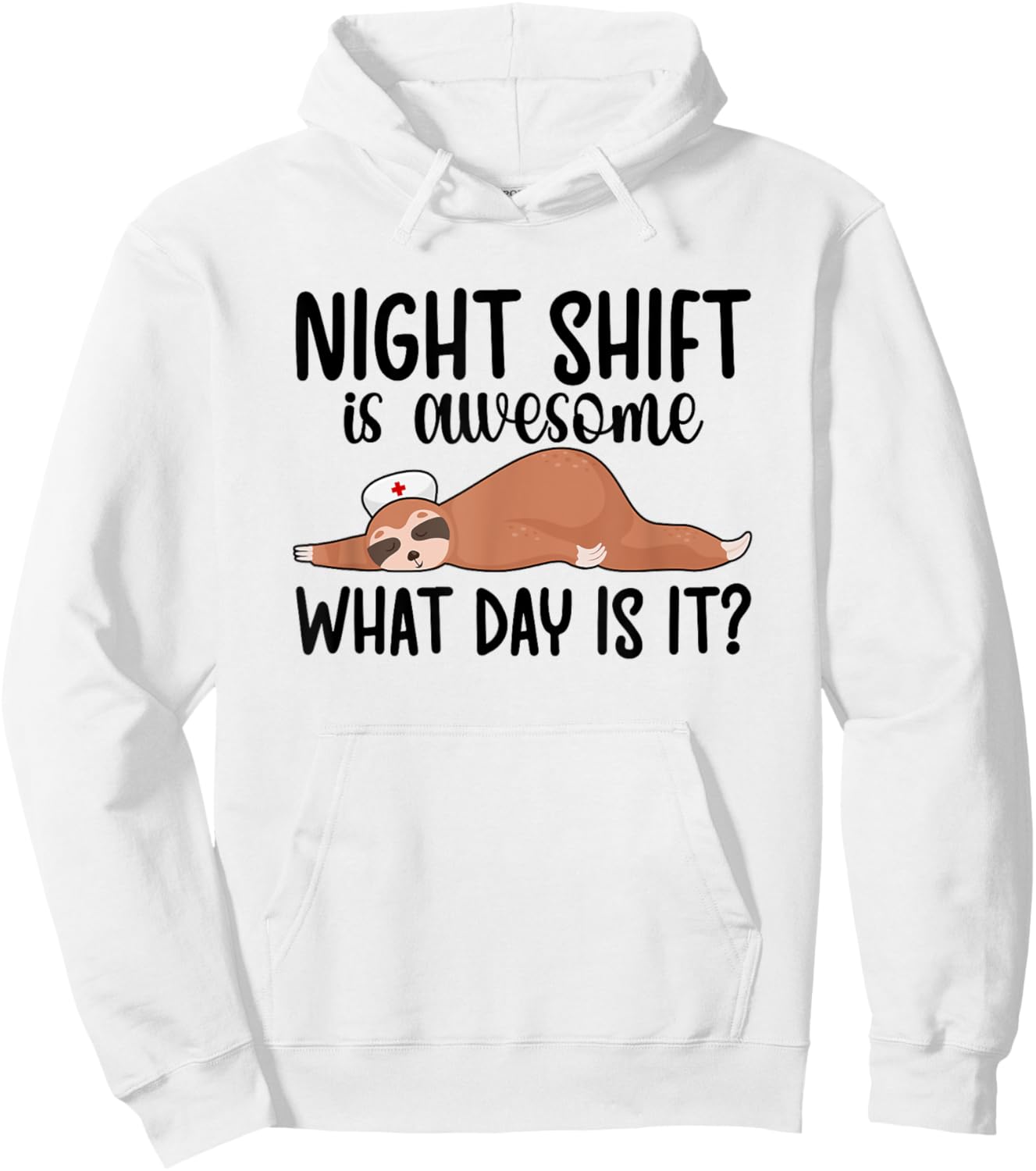 Night Shift CNA Funny Certified Nursing Assistant Hoodie - Hoodie | White