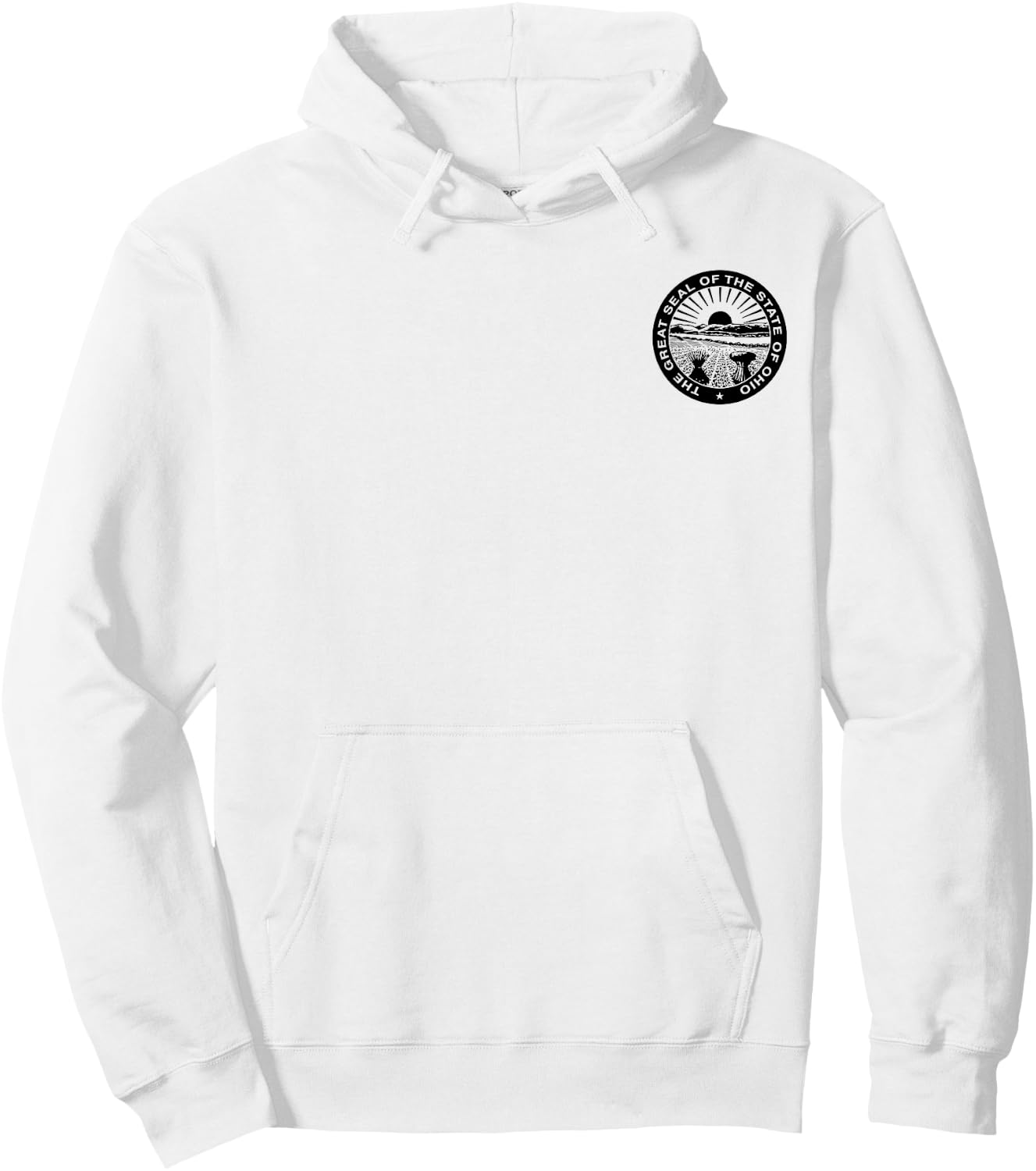 Ohio State Seal Flag Hoodie - Hoodie | White