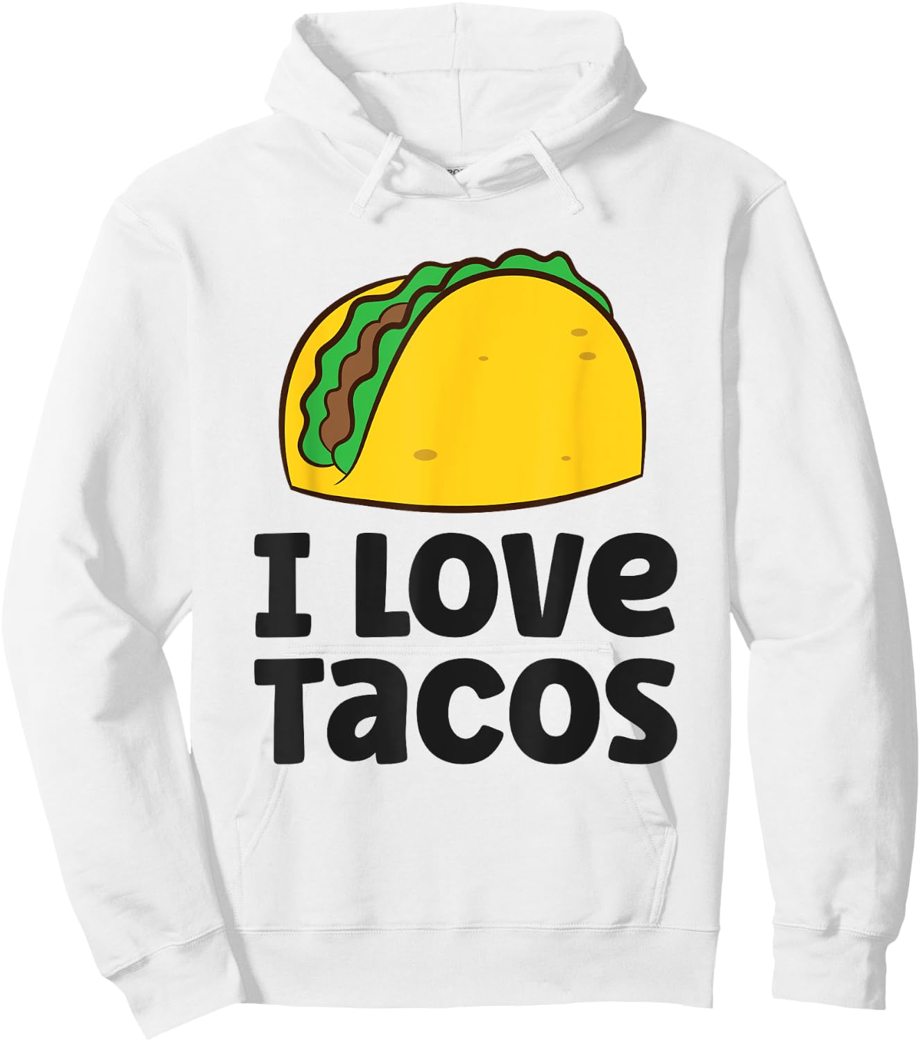 I Love Tacos Hoodie - Hoodie | White