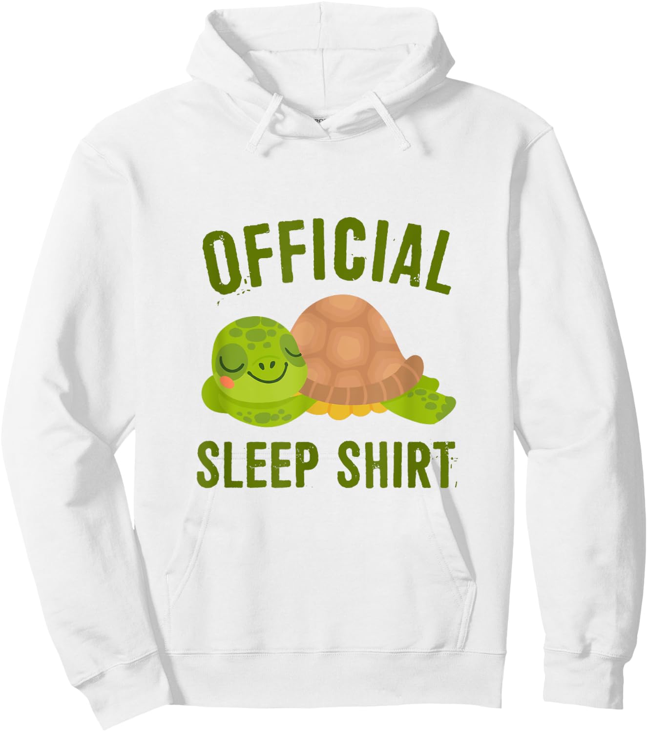 Official sleep shirt turtle turtles Hoodie - Hoodie | White