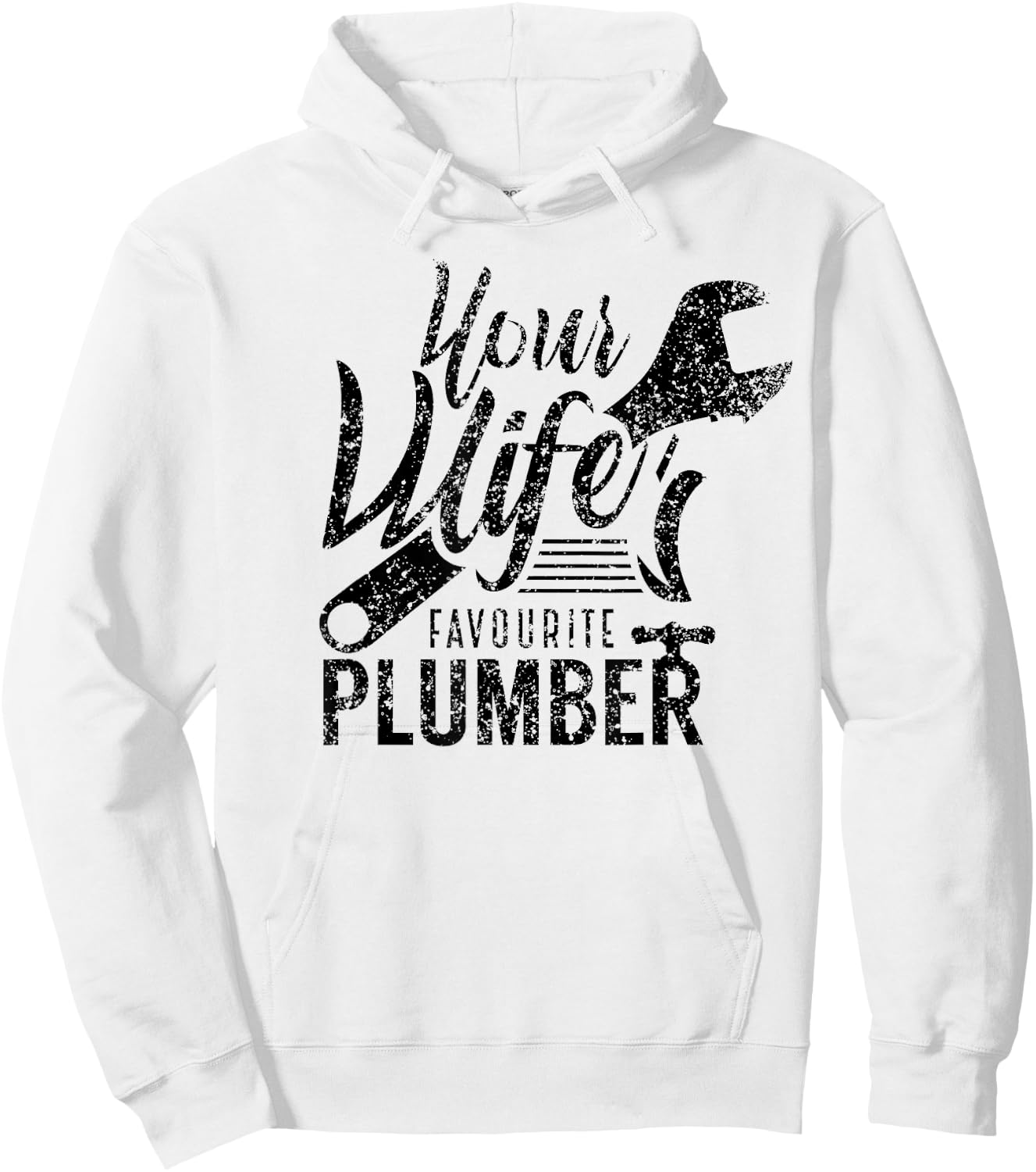 Your Wife's Favorite Plumber Job Plumbing Hoodie - Hoodie | White