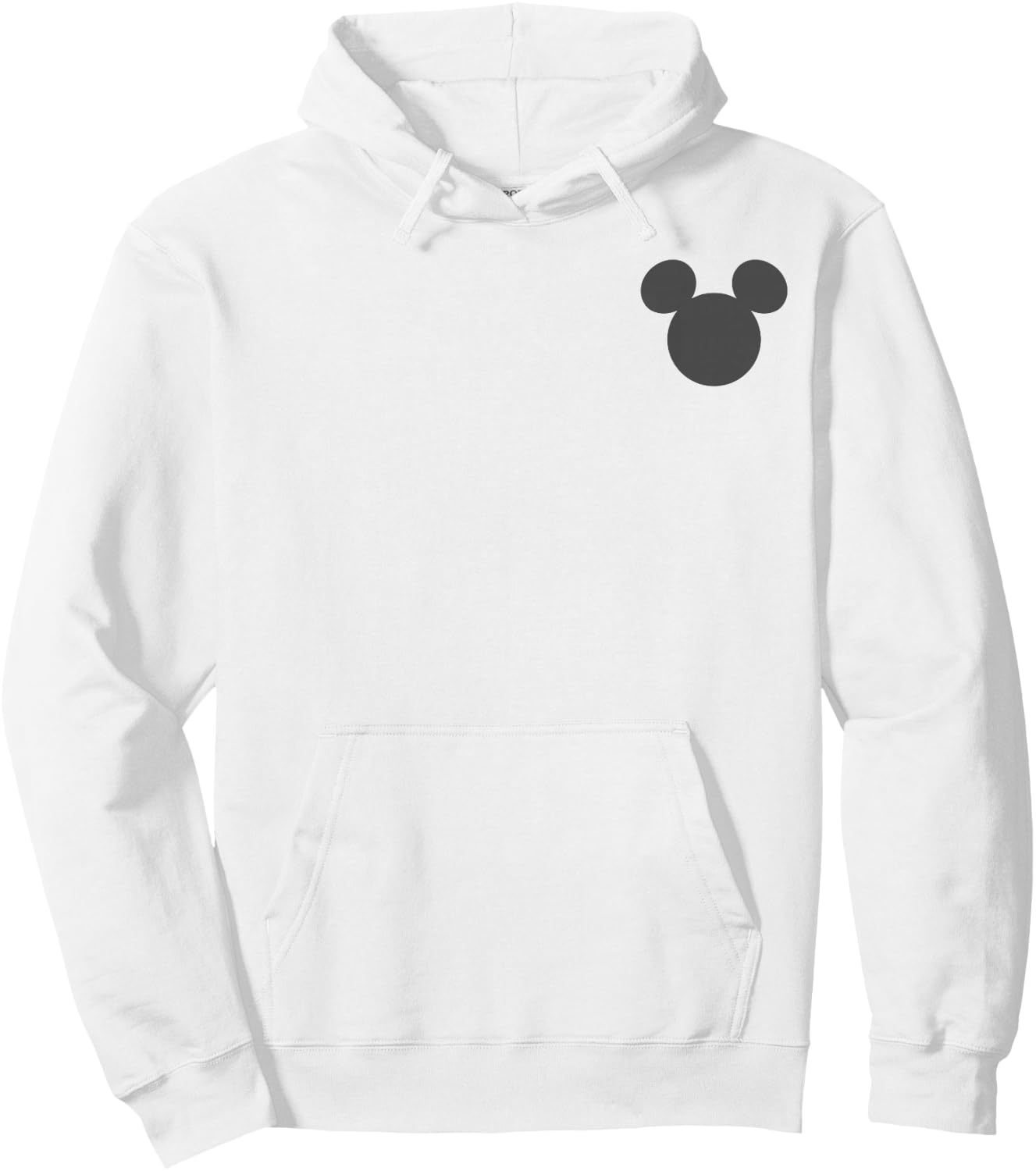 Disney Mickey and Friends Mickey Silhouette Front & Back Hoodie - Hoodie | White