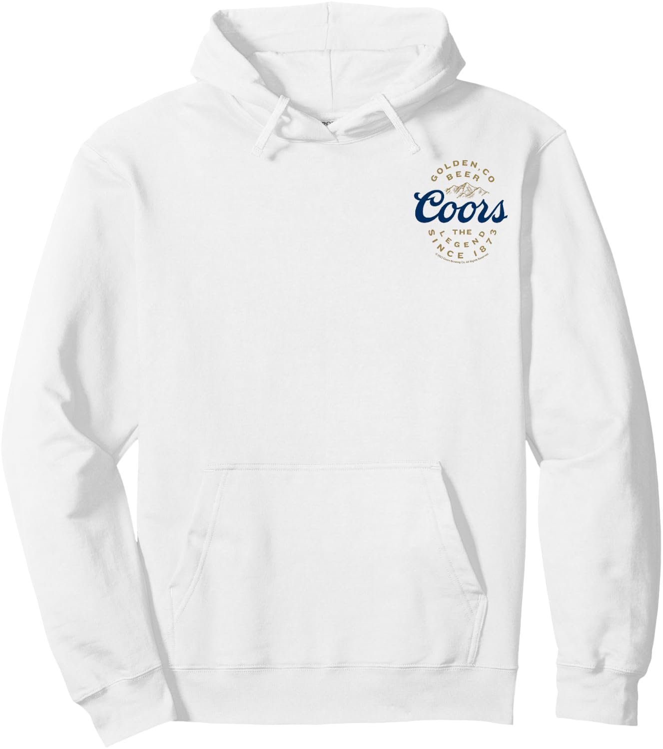 Coors Brewing Company Coors The Legend Small Pocket Logo Hoodie - Hoodie | White
