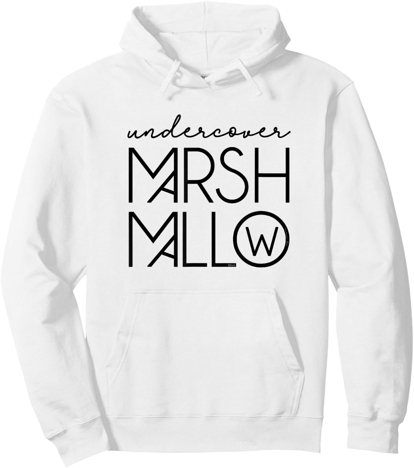 Marshmallow Undercover Costume Cool Alternative Hoodie - Hoodie | White