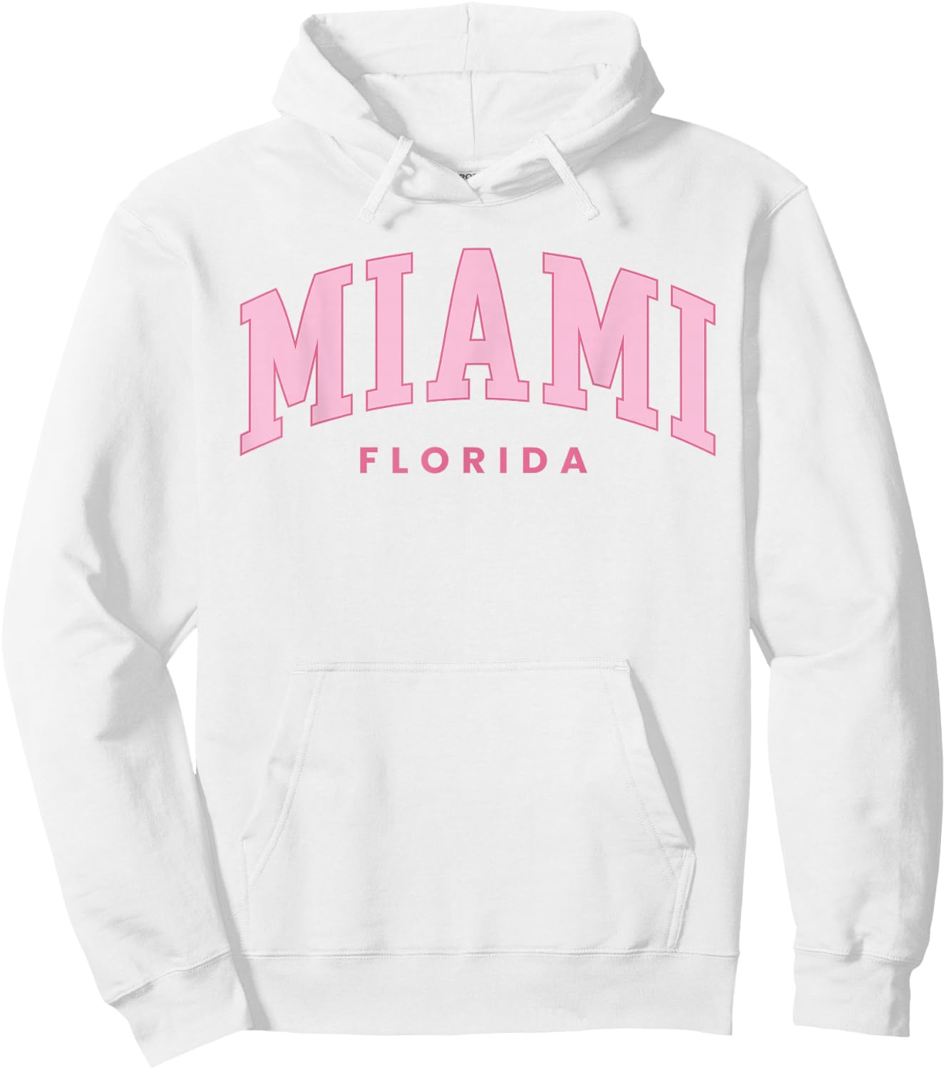 Retro Miami Florida Vintage Preppy Throwback Girls Kid Hoodie - Hoodie | White
