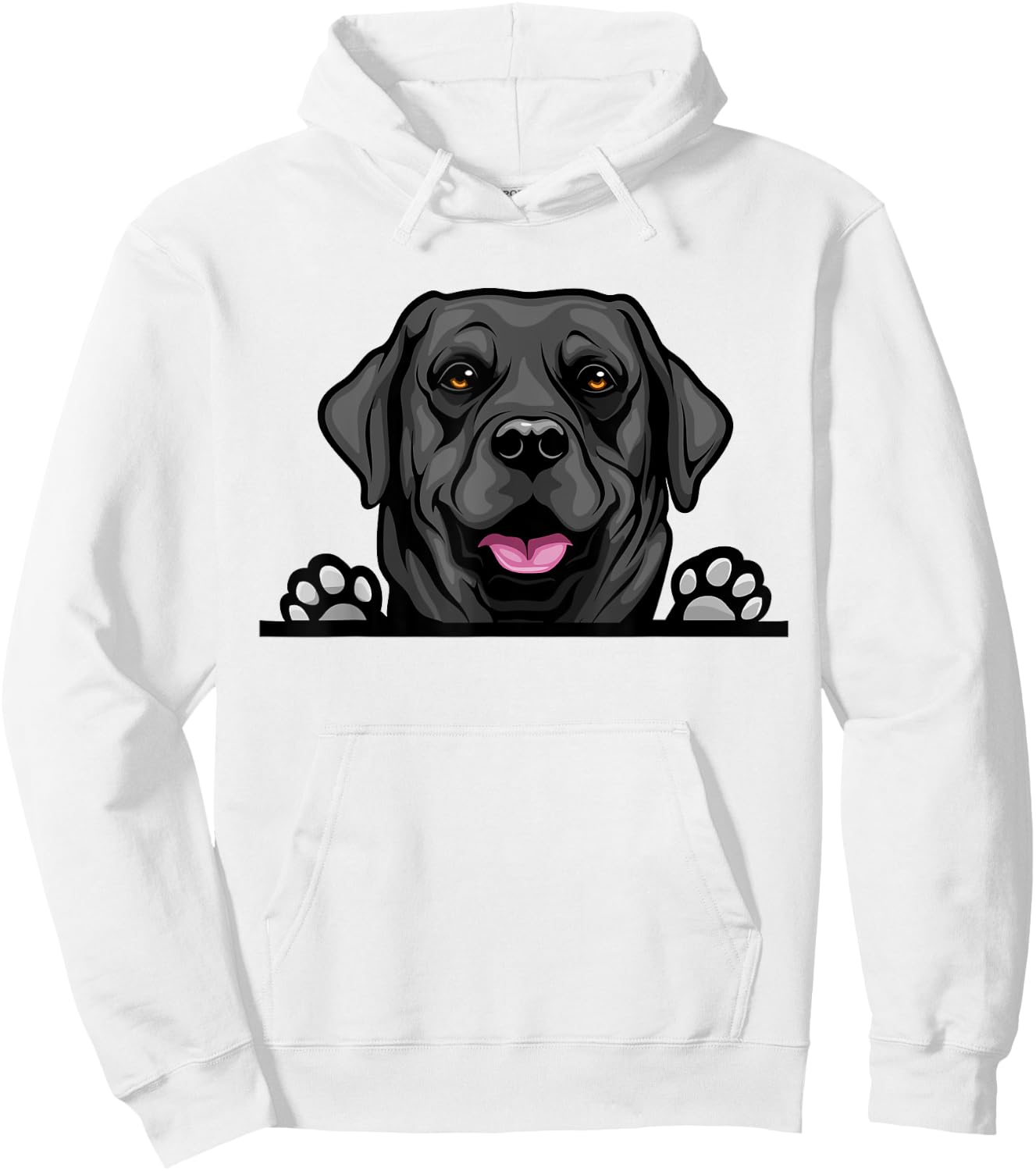 Black Lab Dog Breed Popping Up Fun Labrador Retriever Owner Women Kids Hoodie - Hoodie | White
