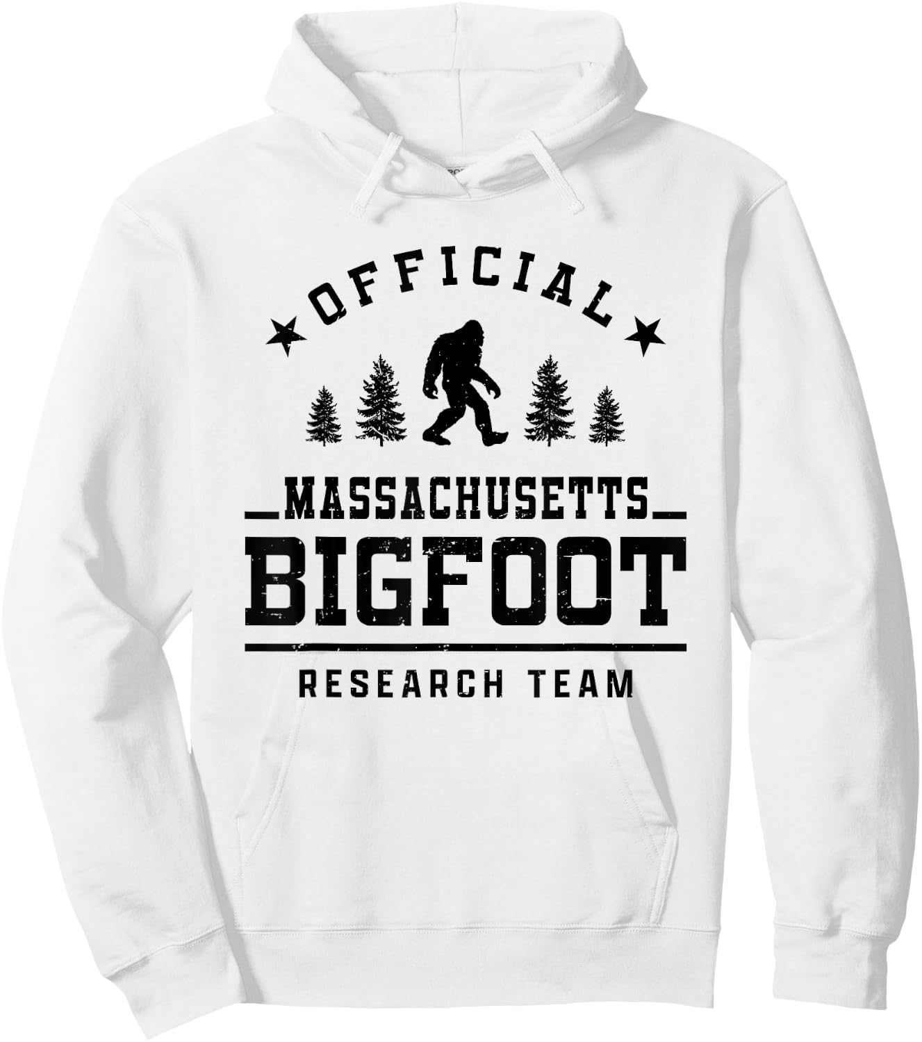 Official Massachusetts Bigfoot Research Team Hoodie - Hoodie | White