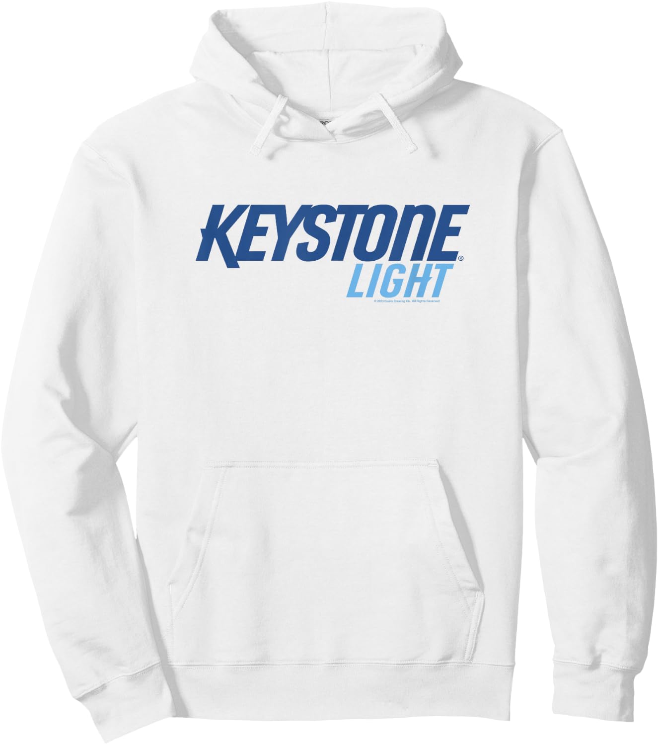 Coors Brewing Company Keystone Light Classic Big Chest Logo Hoodie - Hoodie | White