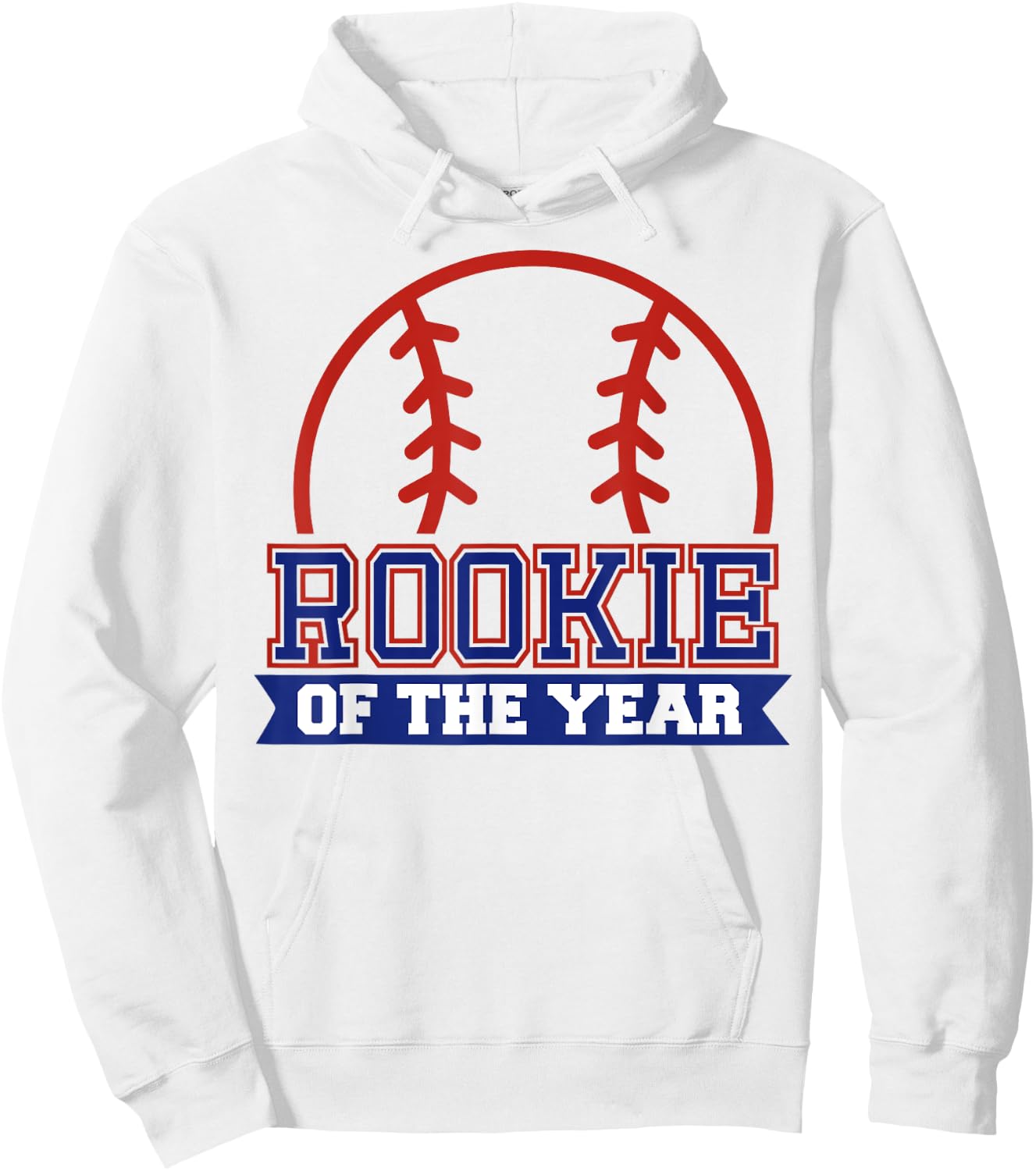 Rookie of Rookie 1st Birthday Baseball Theme Matching Party Hoodie - Hoodie | White