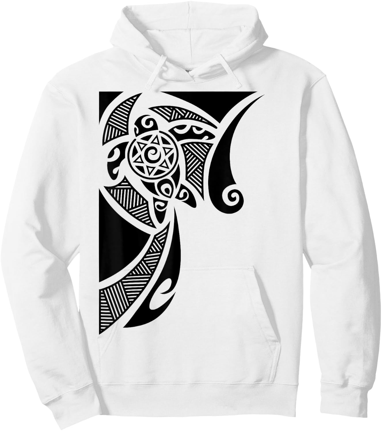 Culture Symbol Turtle Pattern Haka Dance New Zealand Hoodie - Hoodie | White