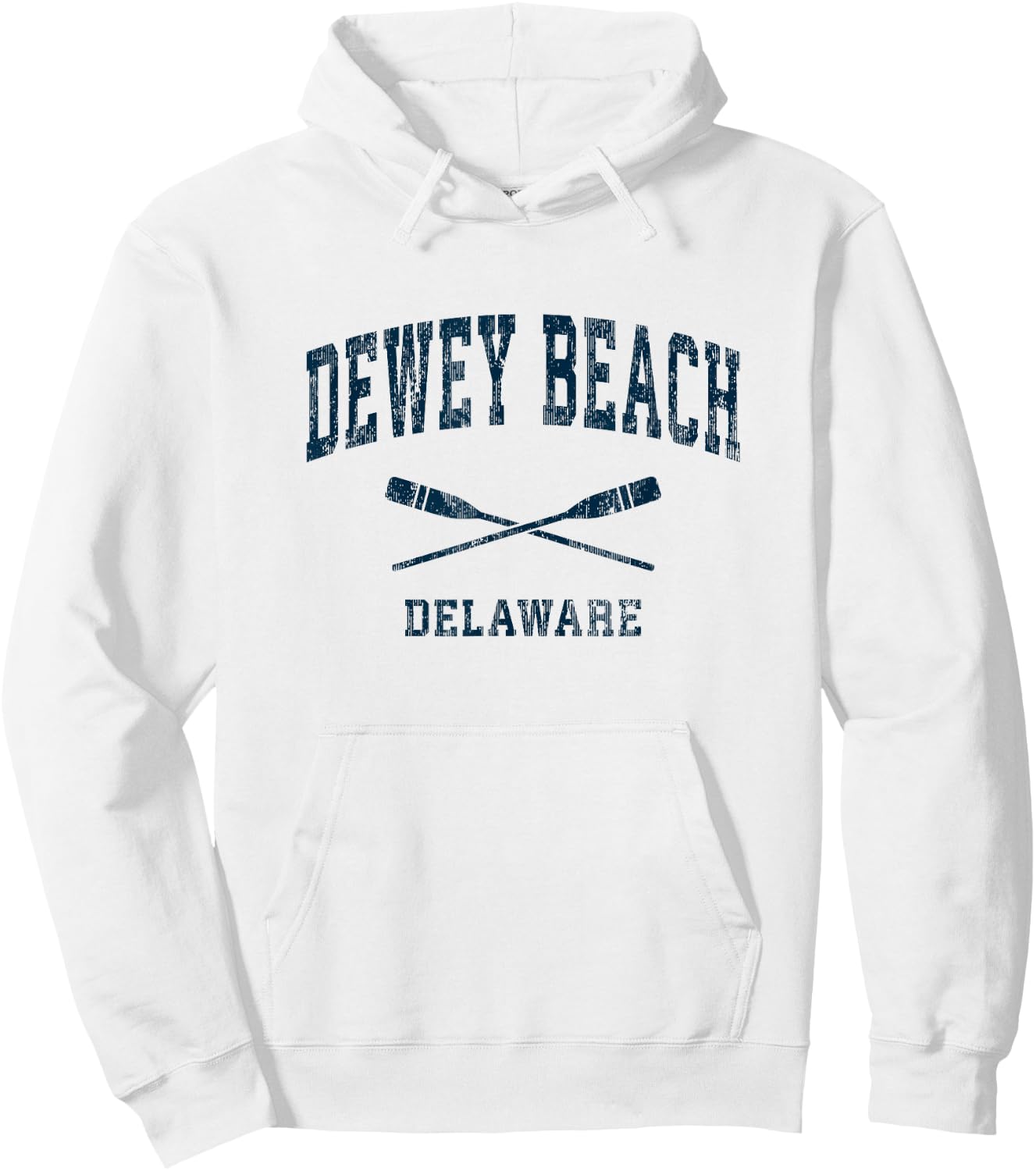 Dewey Beach Delaware Vintage Nautical Paddles Sports Oars Men Women Kids Hoodie - Hoodie | White