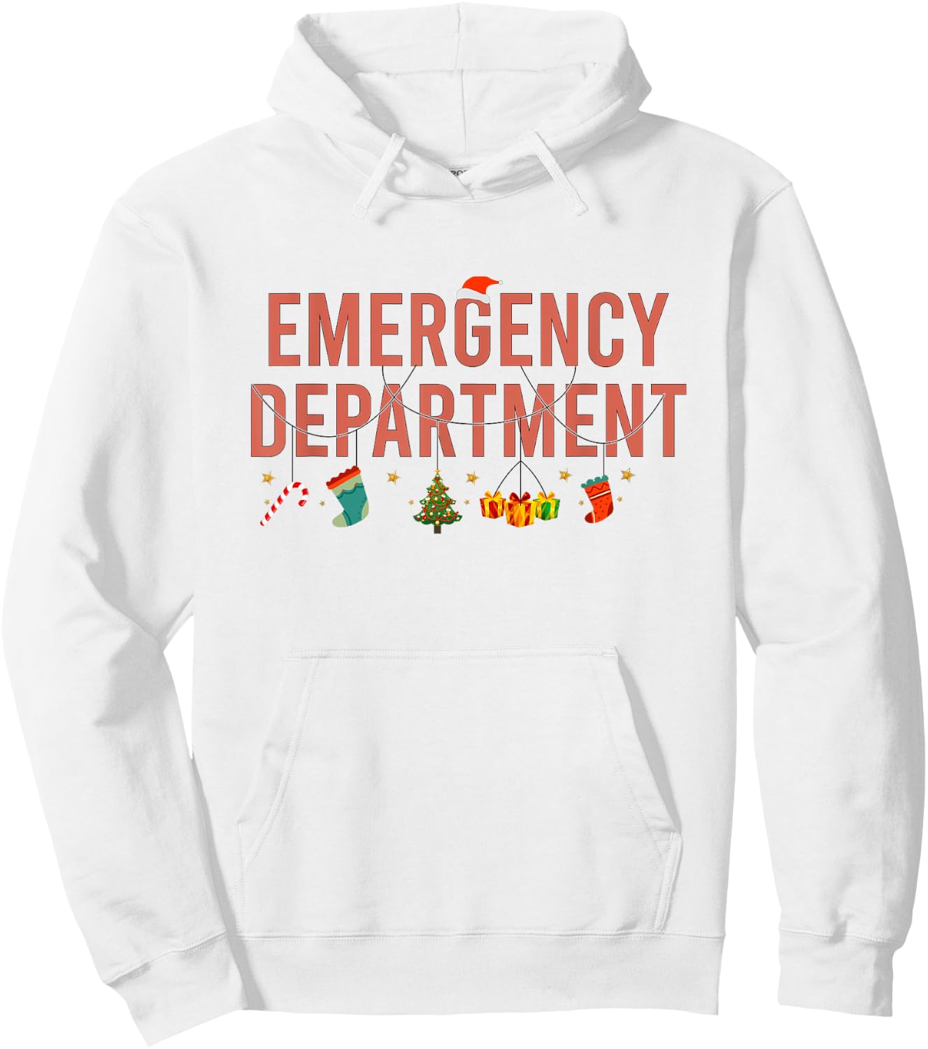 Emergency Department Christmas Emergency Nurse Christmas Hoodie - Hoodie | White