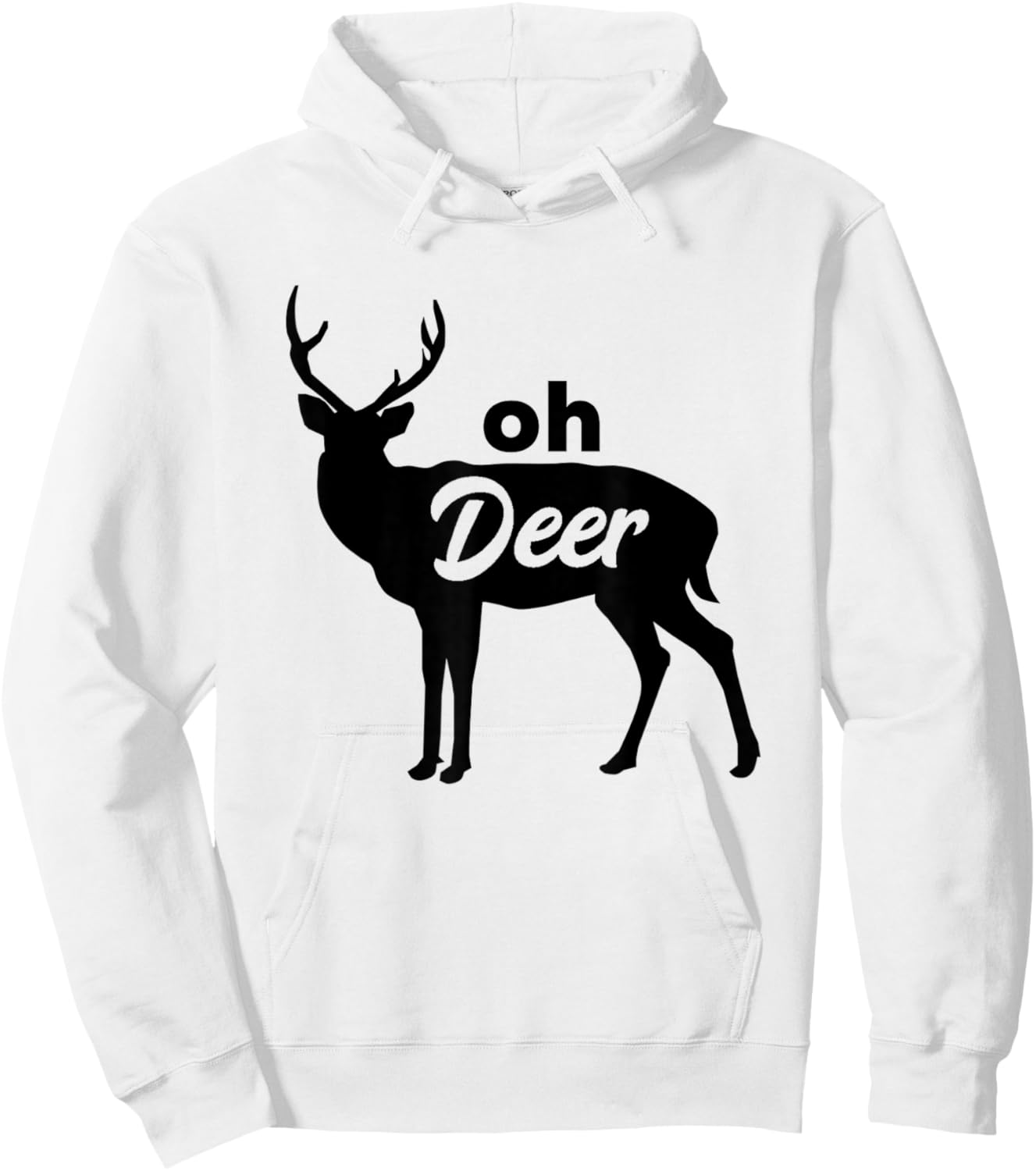 Oh Deer Cute Cottage Hoodie - Hoodie | White
