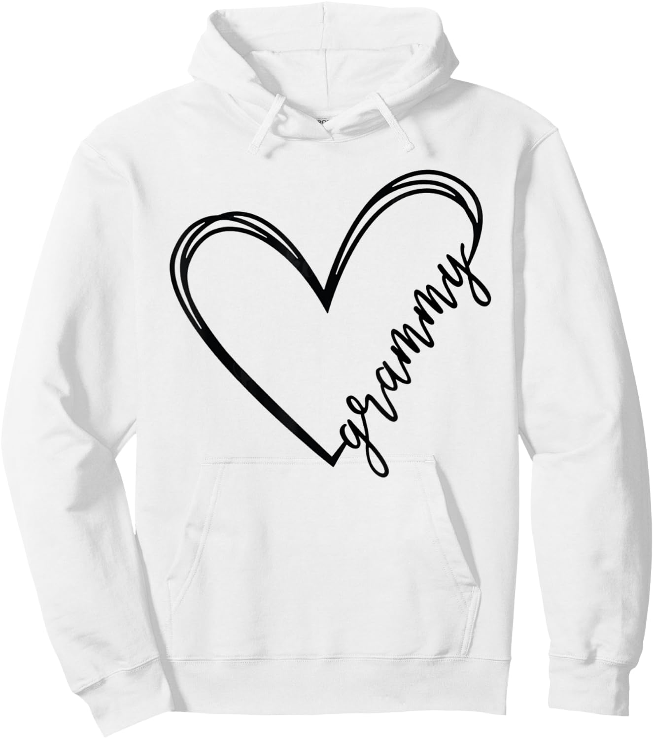 Grammy Life Heart Signature Love Heart - Mother's Day Hoodie - Hoodie | White