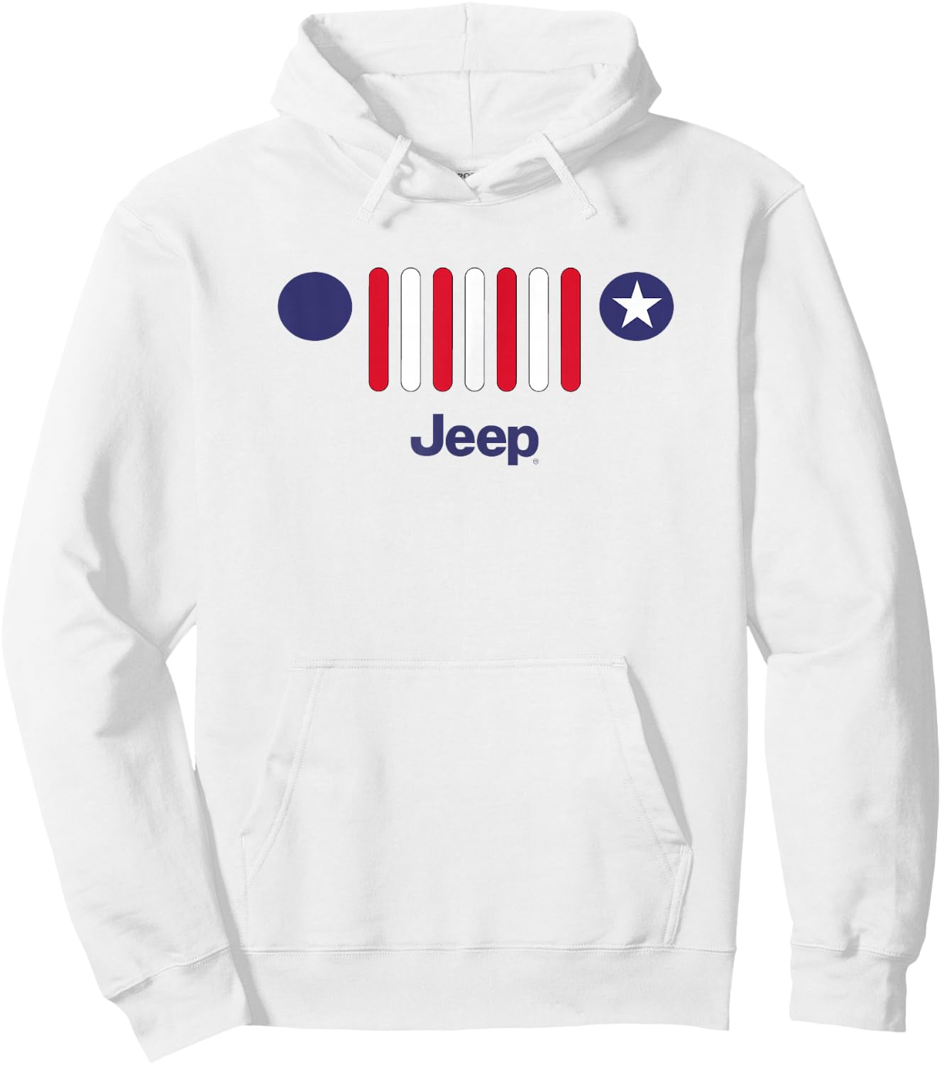 Jeep America 7-Slot Grille Hoodie - Hoodie | White