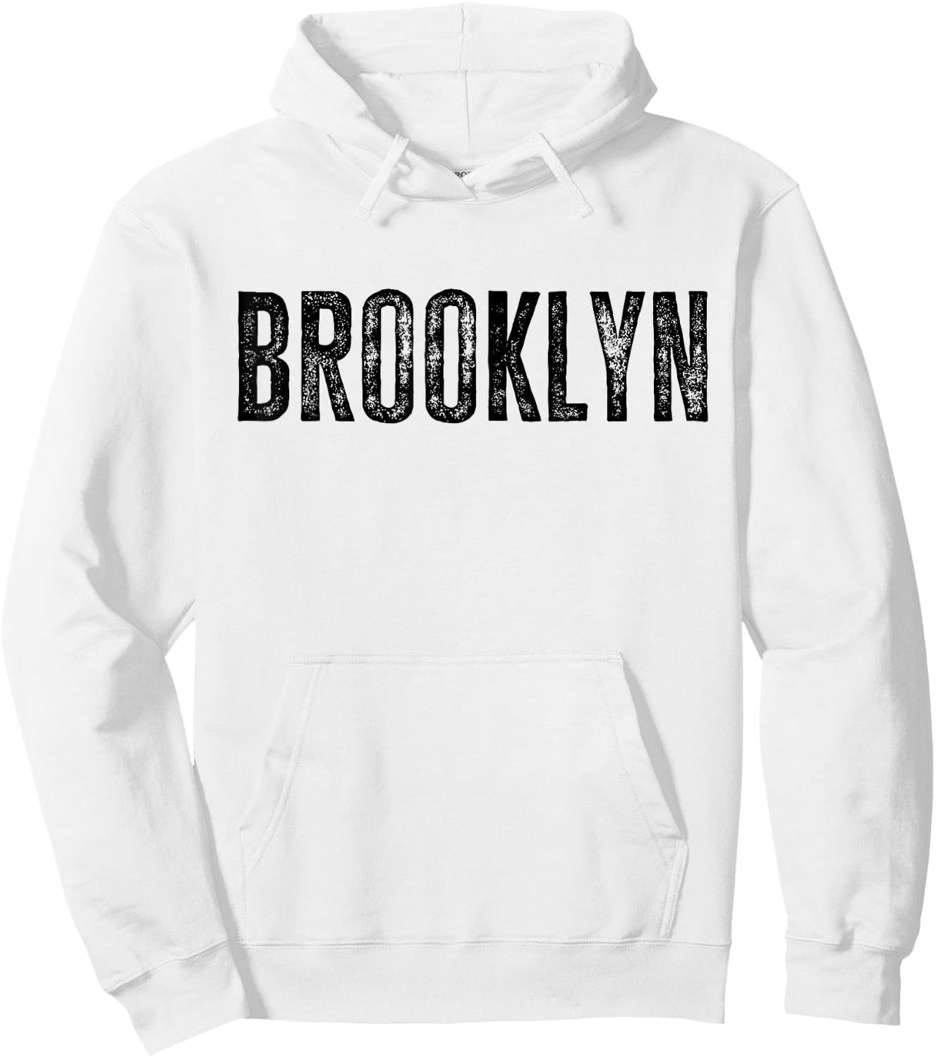 Brooklyn NY Retro Text New York Love Brooklyn Bridge Hoodie - Hoodie | White