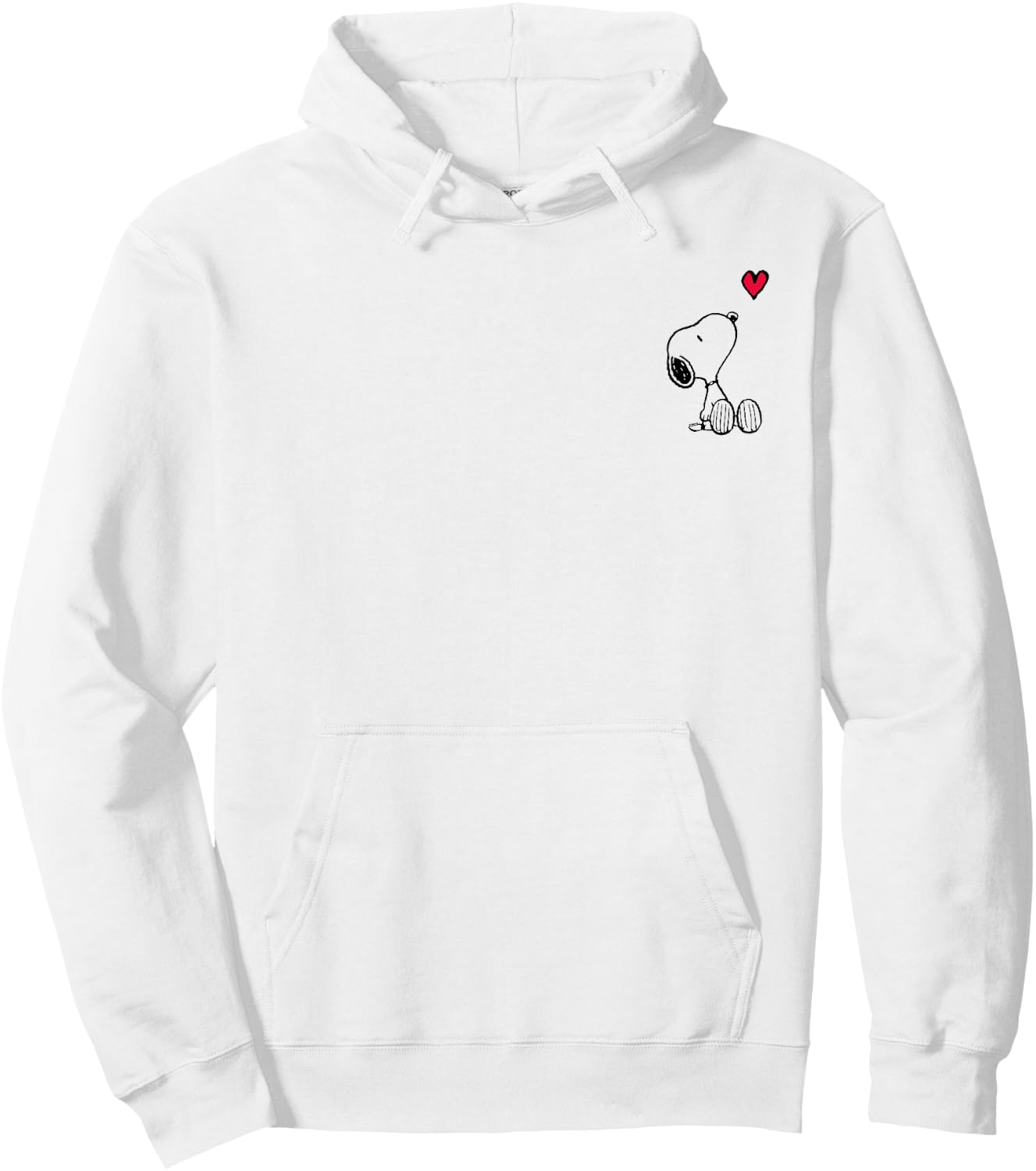 Peanuts - Snoopy Heart Valentines Hoodie - Hoodie | White