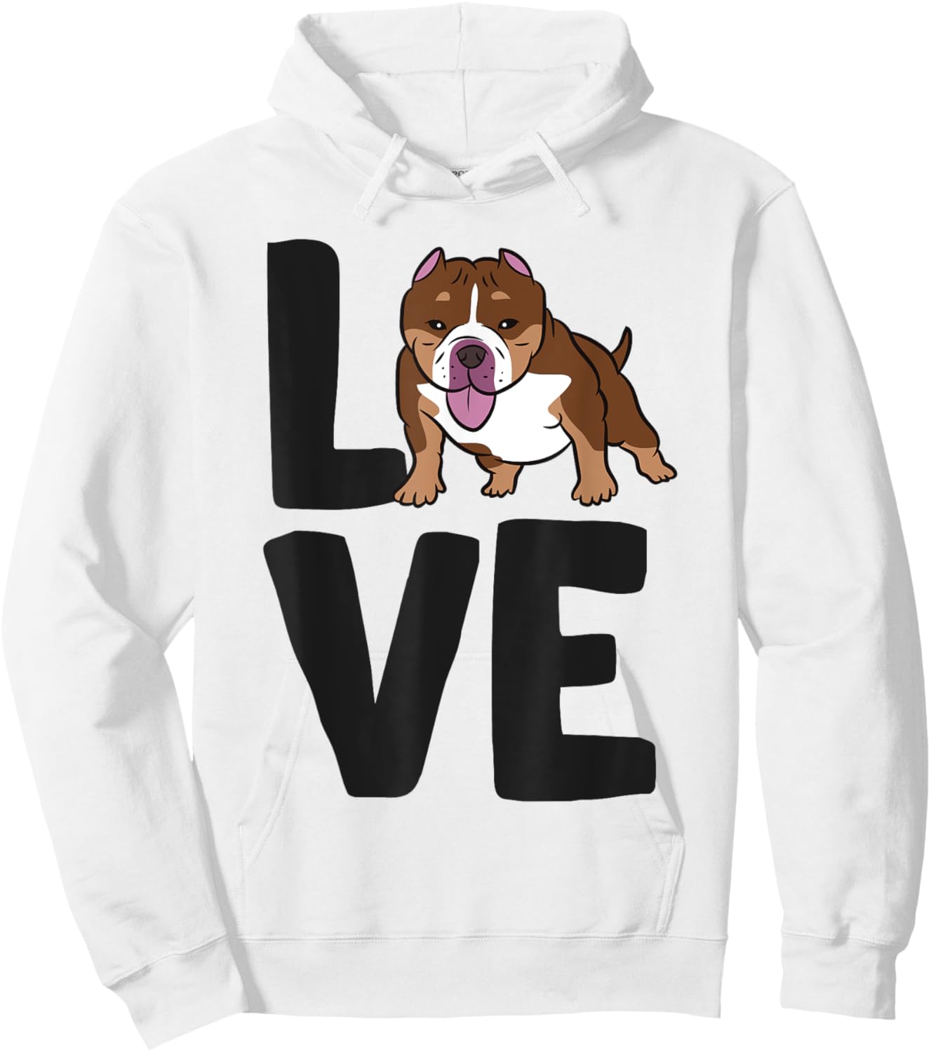 American Bully Owner I Love American Bully Dogs Hoodie - Hoodie | White