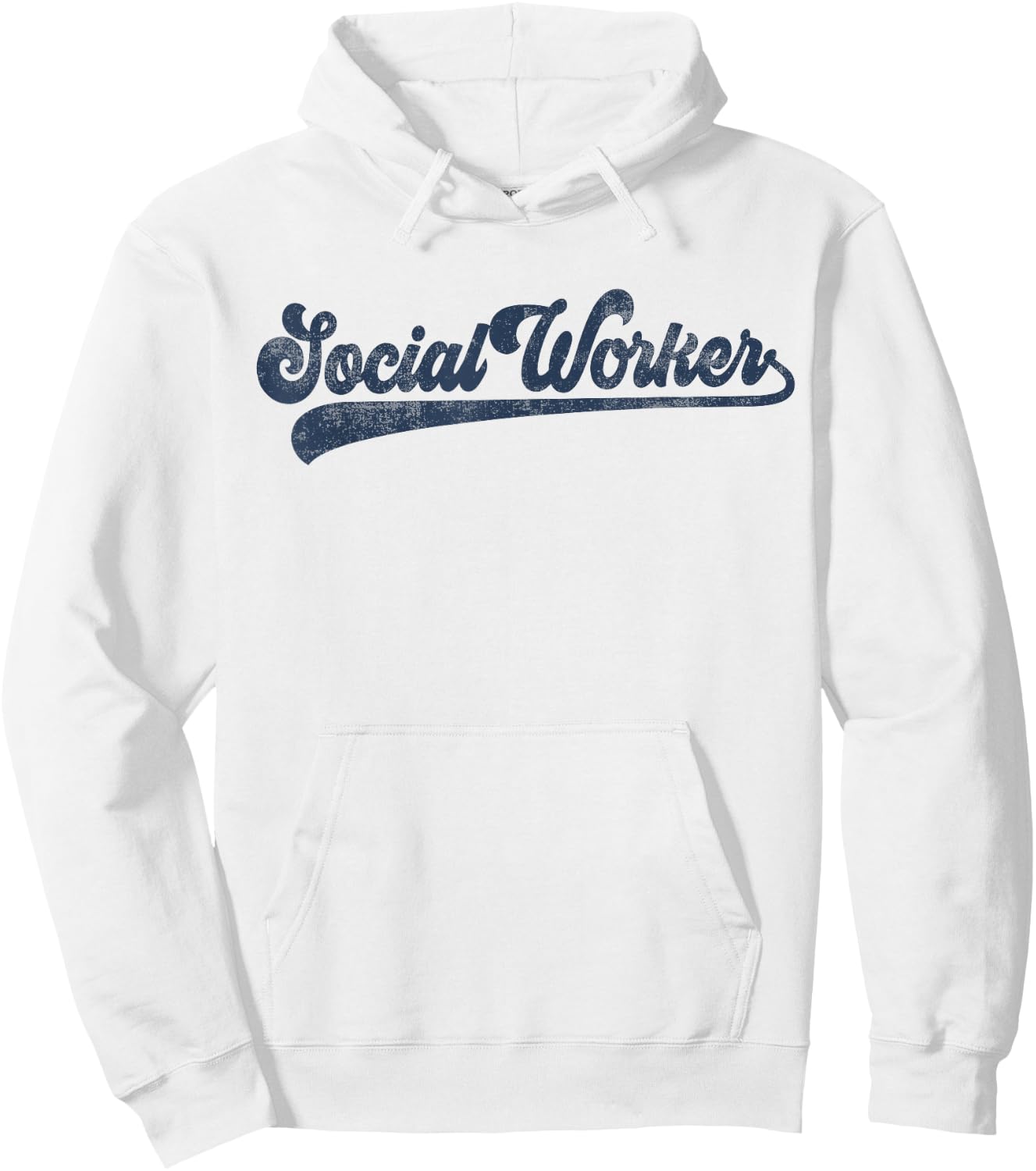 Social Worker Cute Vintage Graphic Social Work Hoodie - Hoodie | White