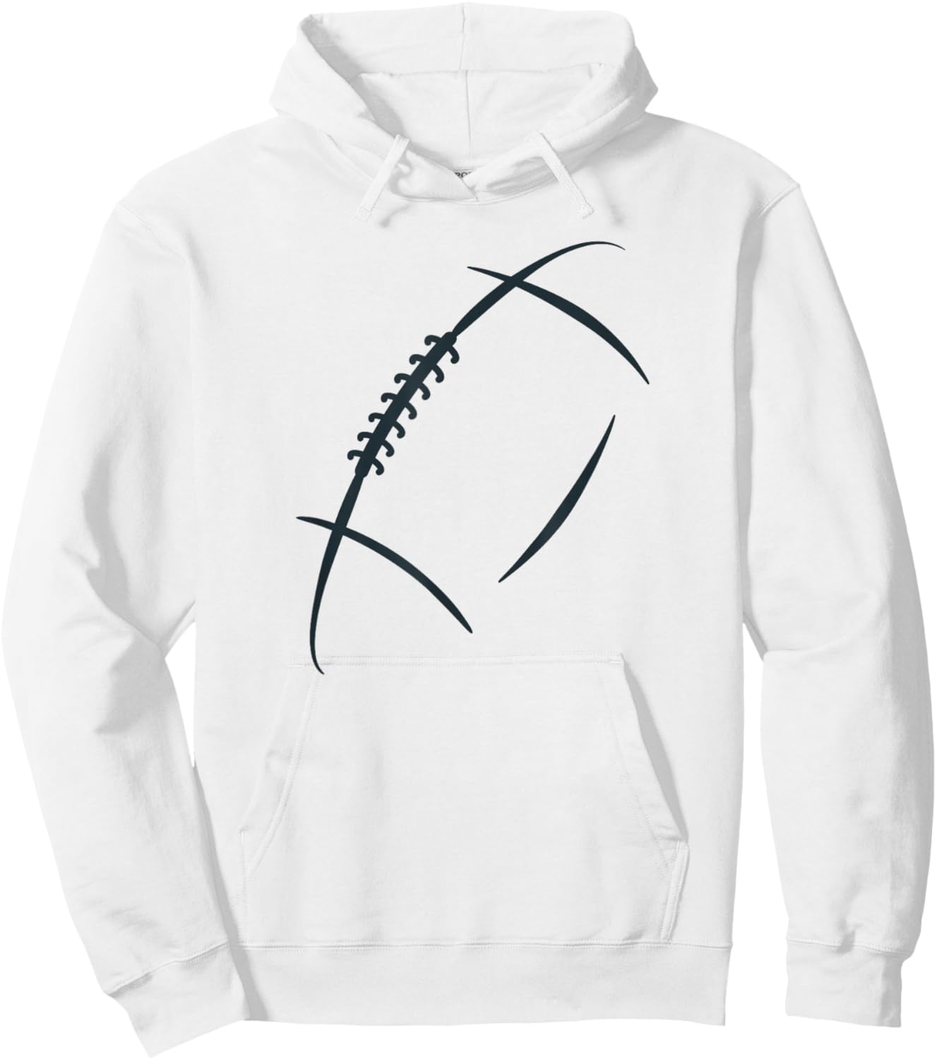 American Football Graphic, Football Hoodie - Hoodie | White