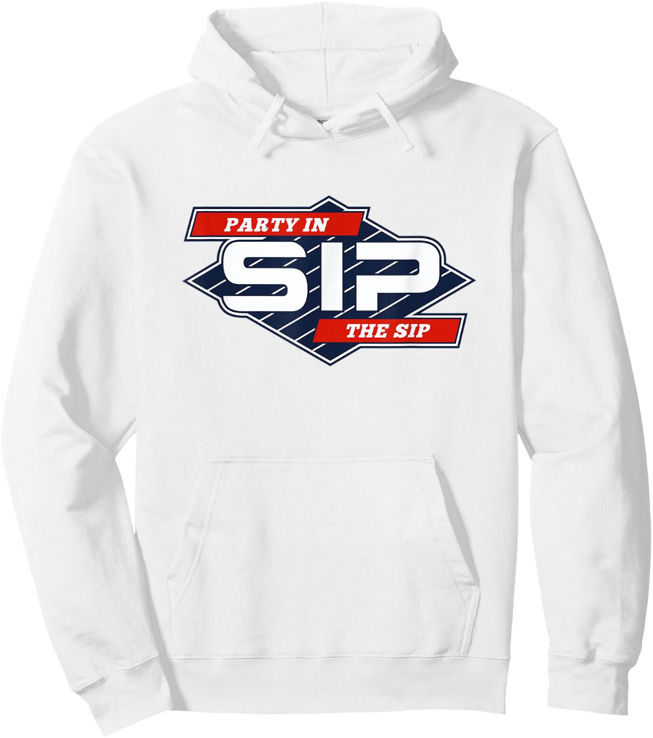 Party in the Sip Funny Mississippi Retro Parody Hoodie - Hoodie | White