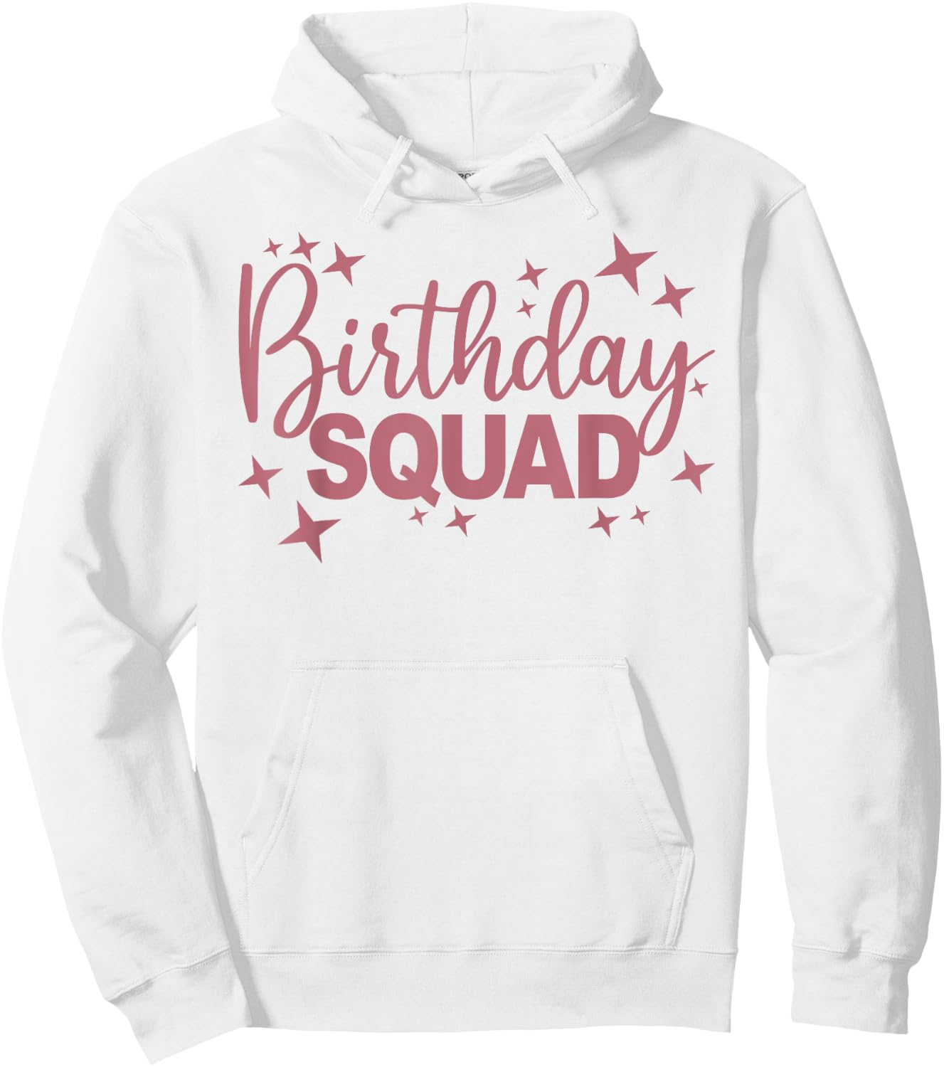Birthday Squad, Women Girls, Matching Birthday Party Group Hoodie - Hoodie | White