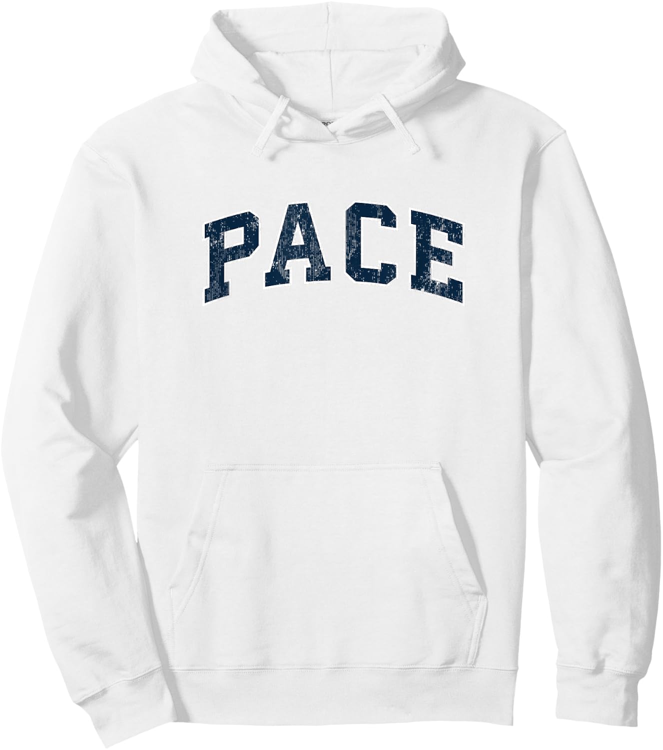 Pace Florida FL Vintage Sports Design Navy Design Hoodie - Hoodie | White