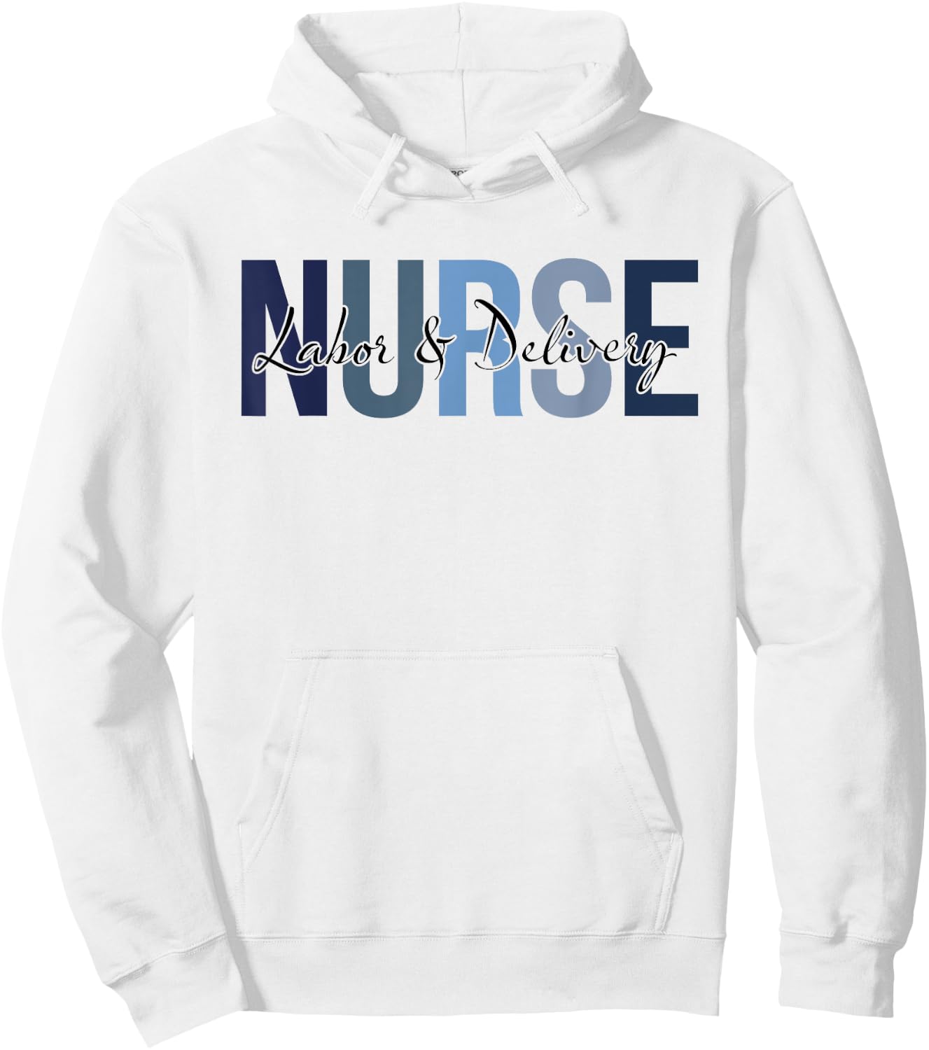 Retro Labor & Delivery Nurse Gifts Nursing Apparel Hoodie - Hoodie | White
