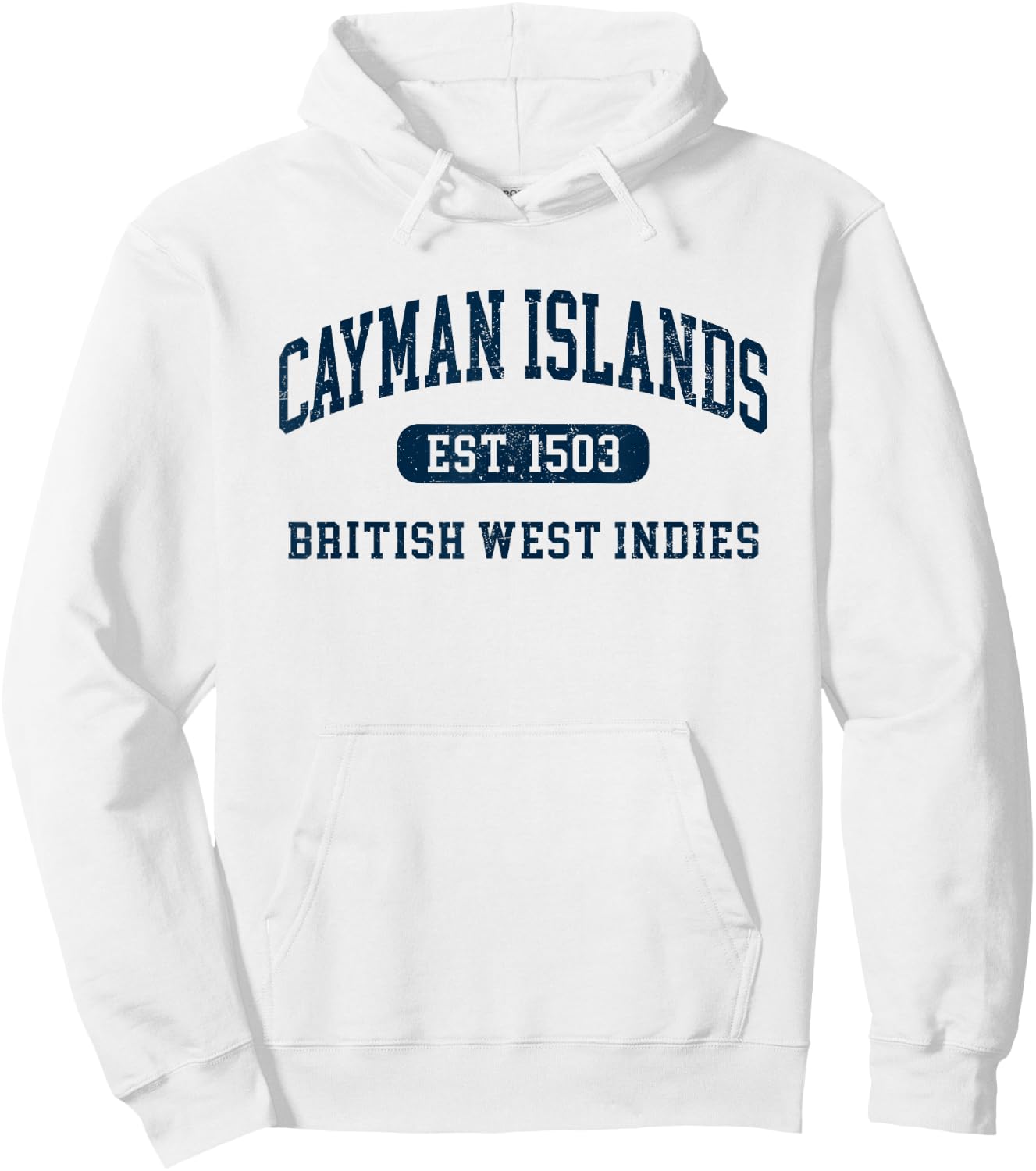 Retro Grand Cayman Islands 1503 Vintage Vacation Souvenir Hoodie - Hoodie | White