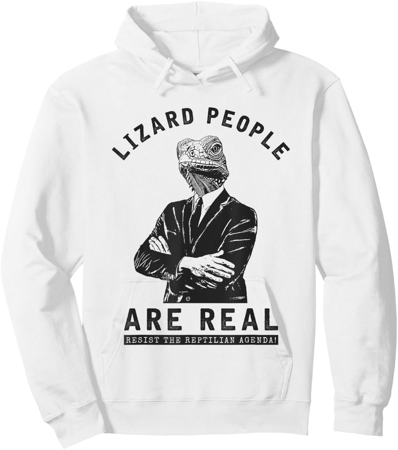 Lizard People are REAL! Hoodie - Hoodie | White