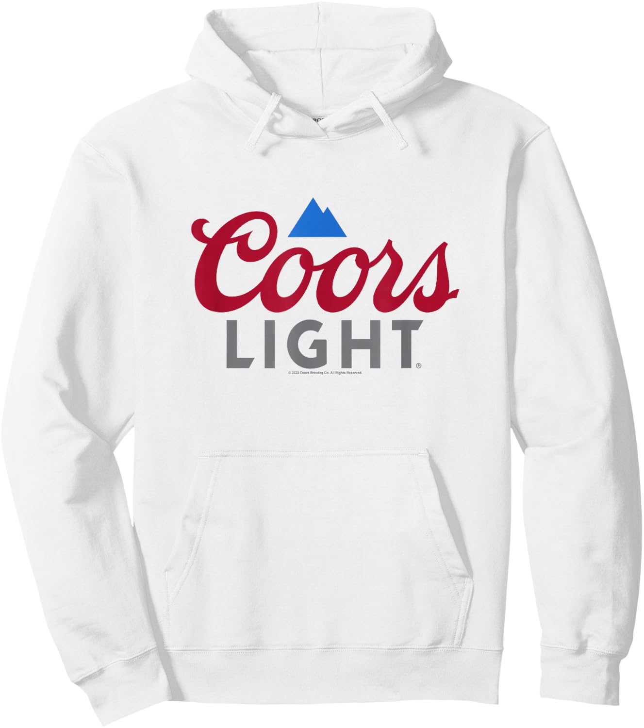 Coors Brewing Company Coors Light Classic Big Chest Logo Hoodie - Hoodie | White