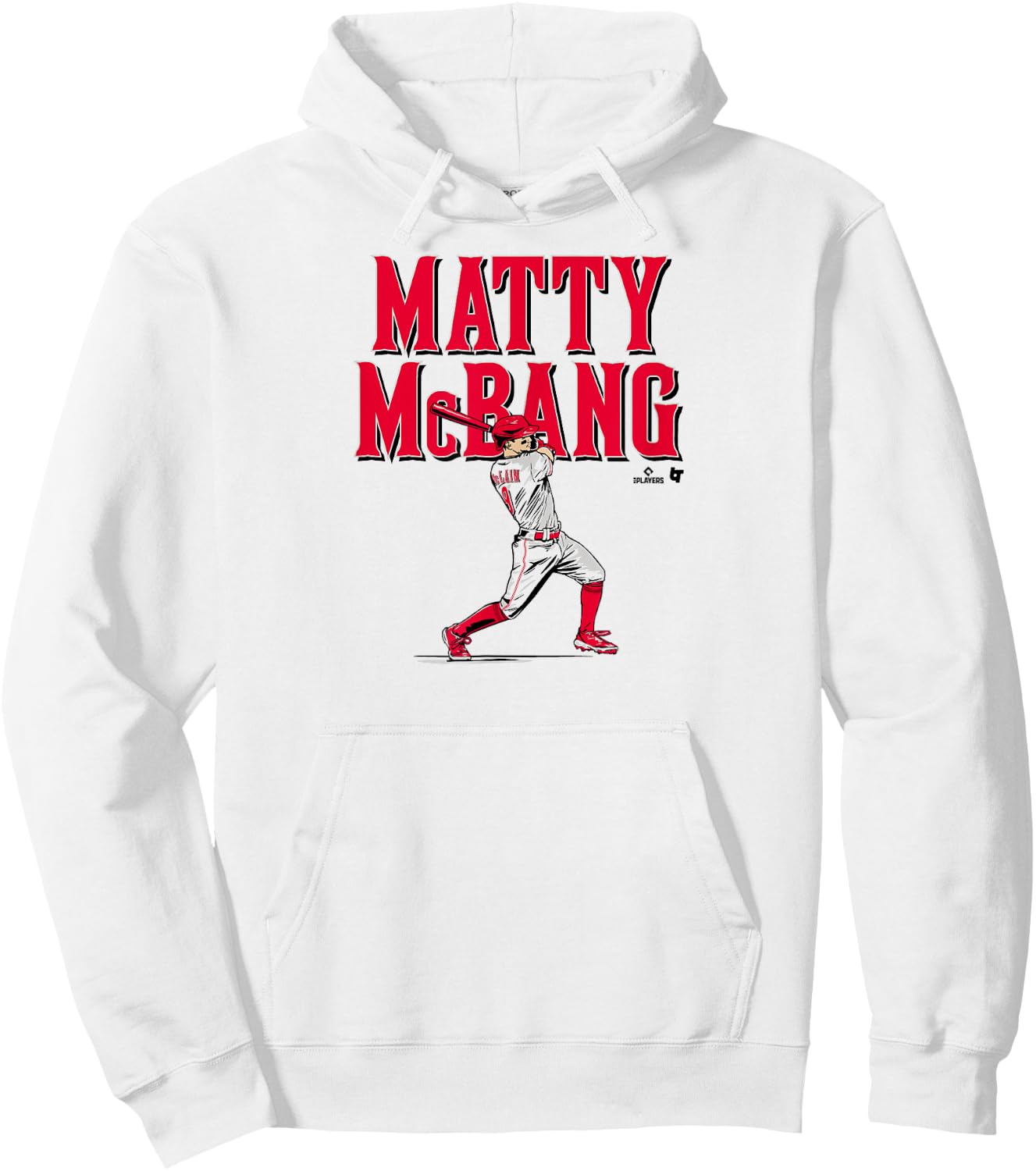 Matt McLain - Matty McBang - Cincinnati Baseball Hoodie - Hoodie | White
