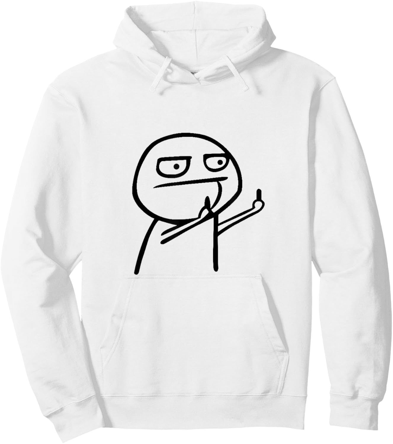 Funny stick man, funny picture, men and women Hoodie - Hoodie | White