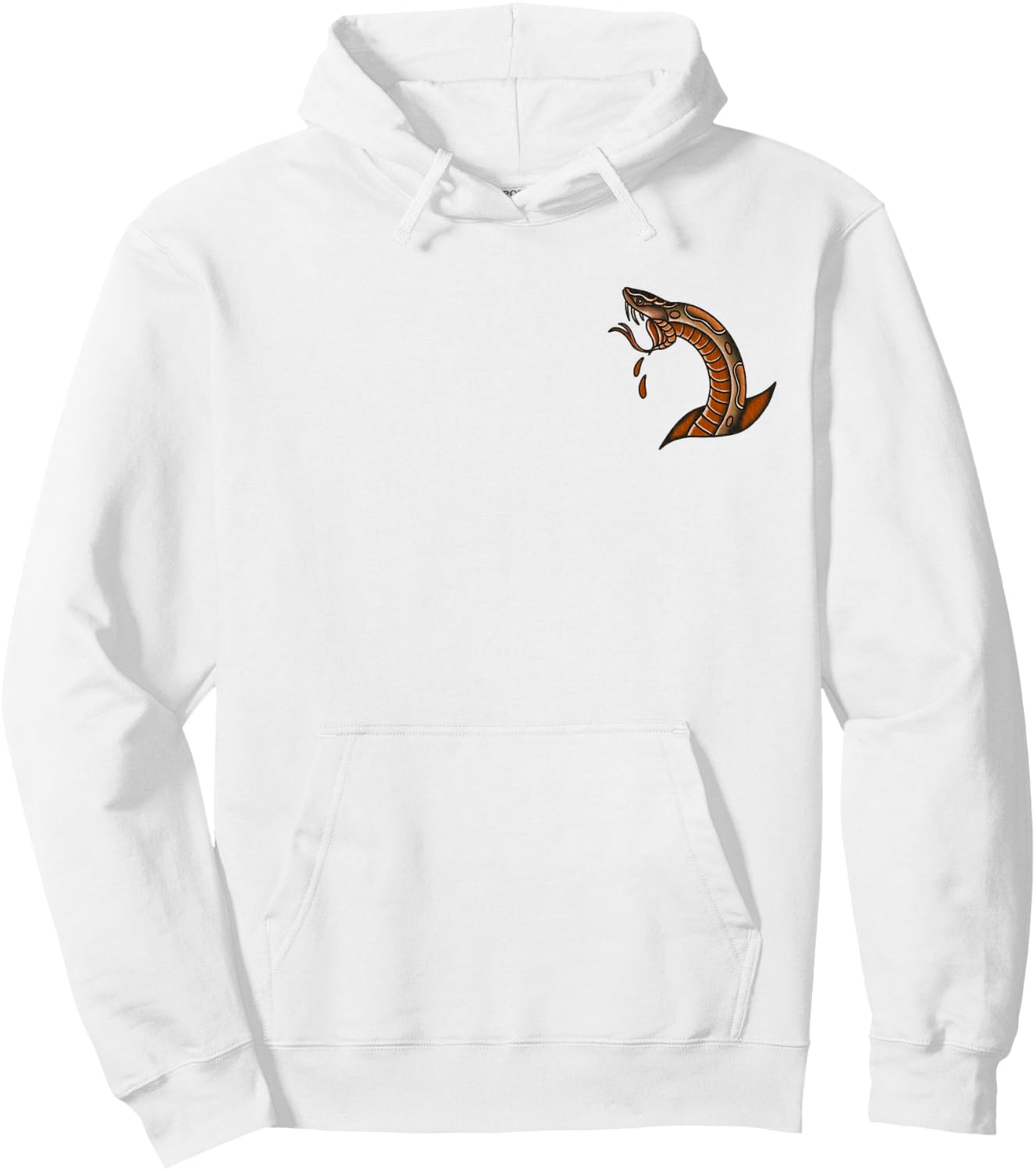 American Traditional Eagle Snake Old School Tattoo Flash Hoodie - Hoodie | White
