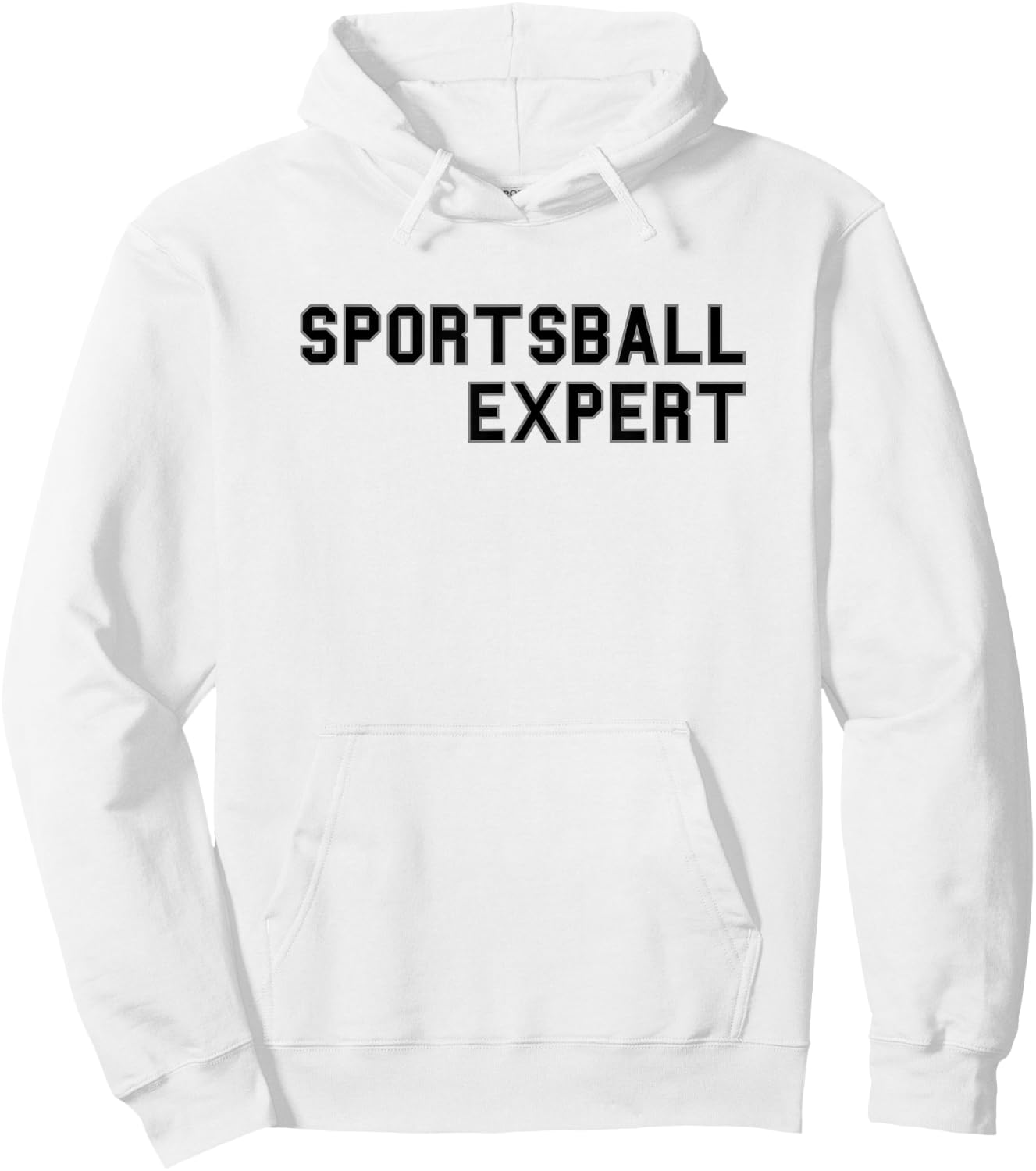 Sportsball Expert School Pride Cute Gag Funny Fan Hoodie - Hoodie | White