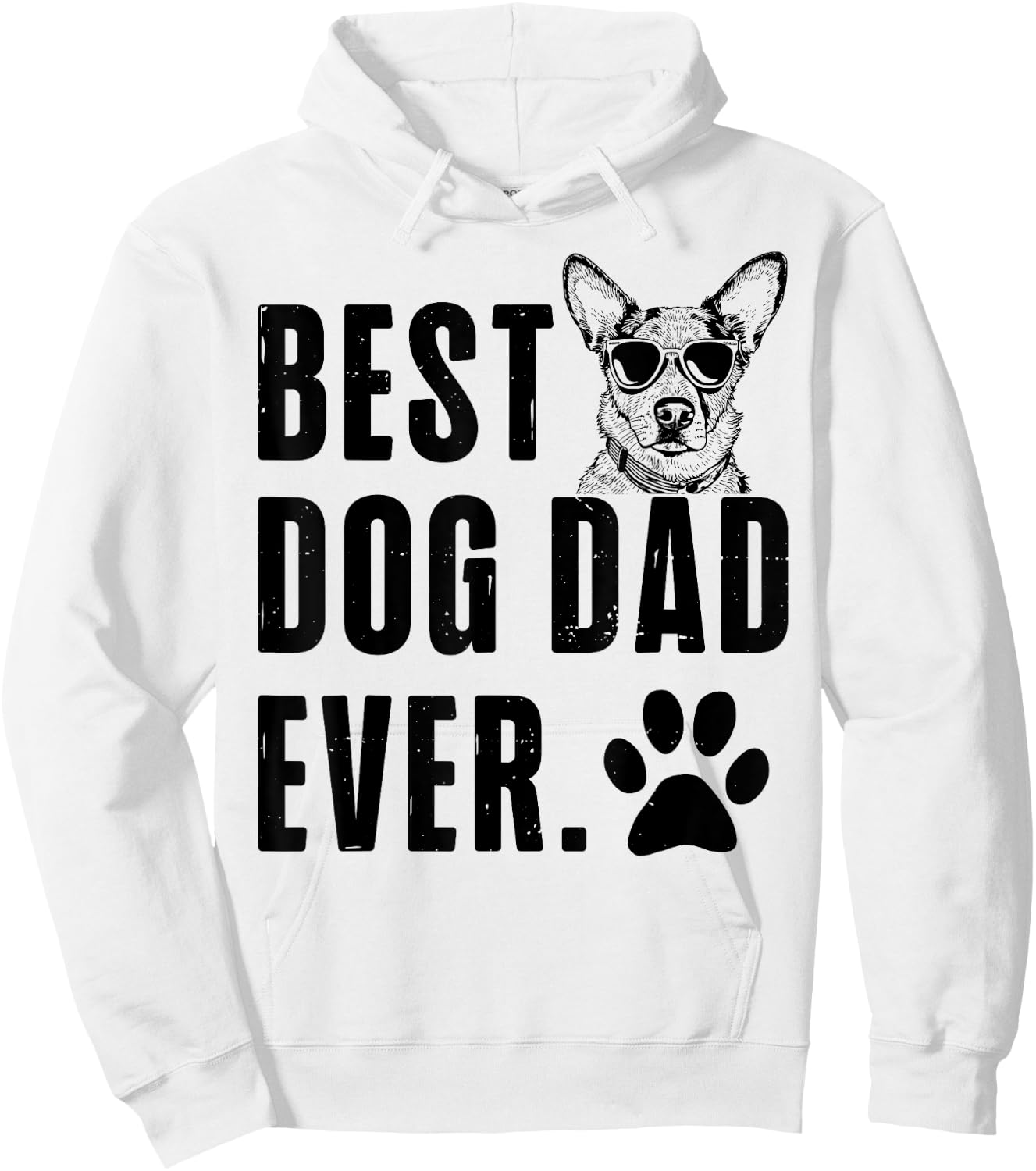 Texas Heeler Daddy Dad Best Dog Dad Ever Men Hoodie - Hoodie | White