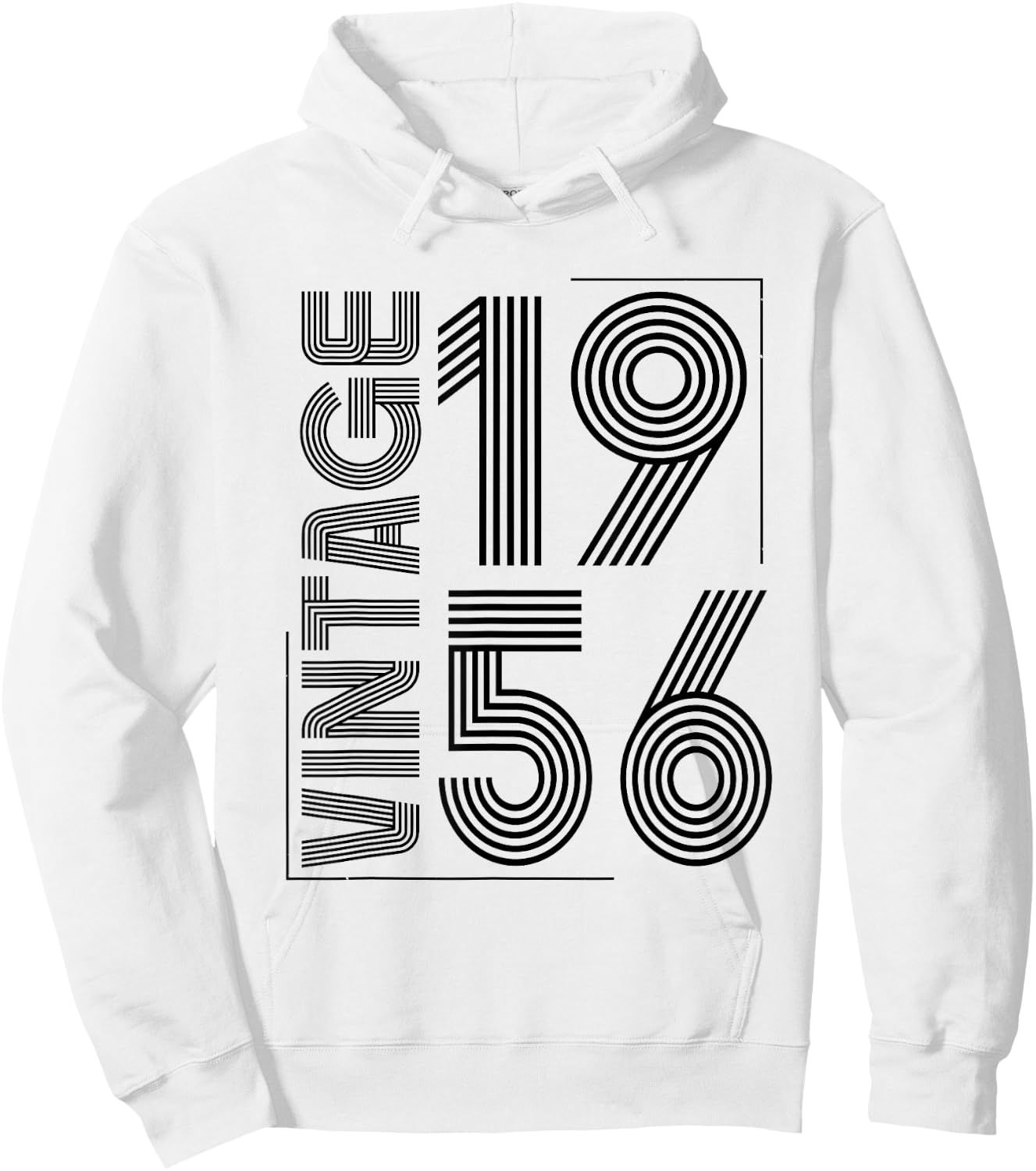 Vintage 1956 T Shirts Retro Funny 1956 Birthday Hoodie - Hoodie | White