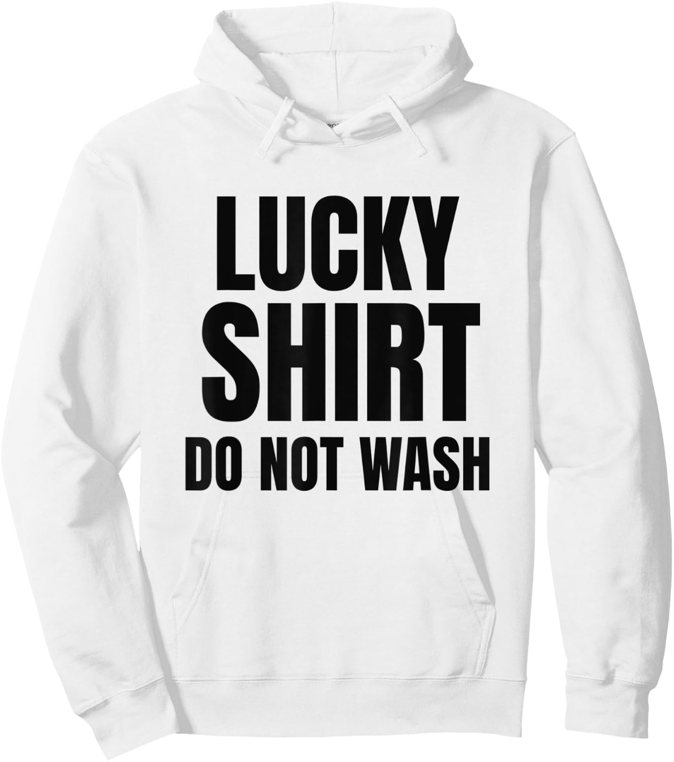 Lucky Shirt Do Not Wash | Men Teen Hoodie - Hoodie | White