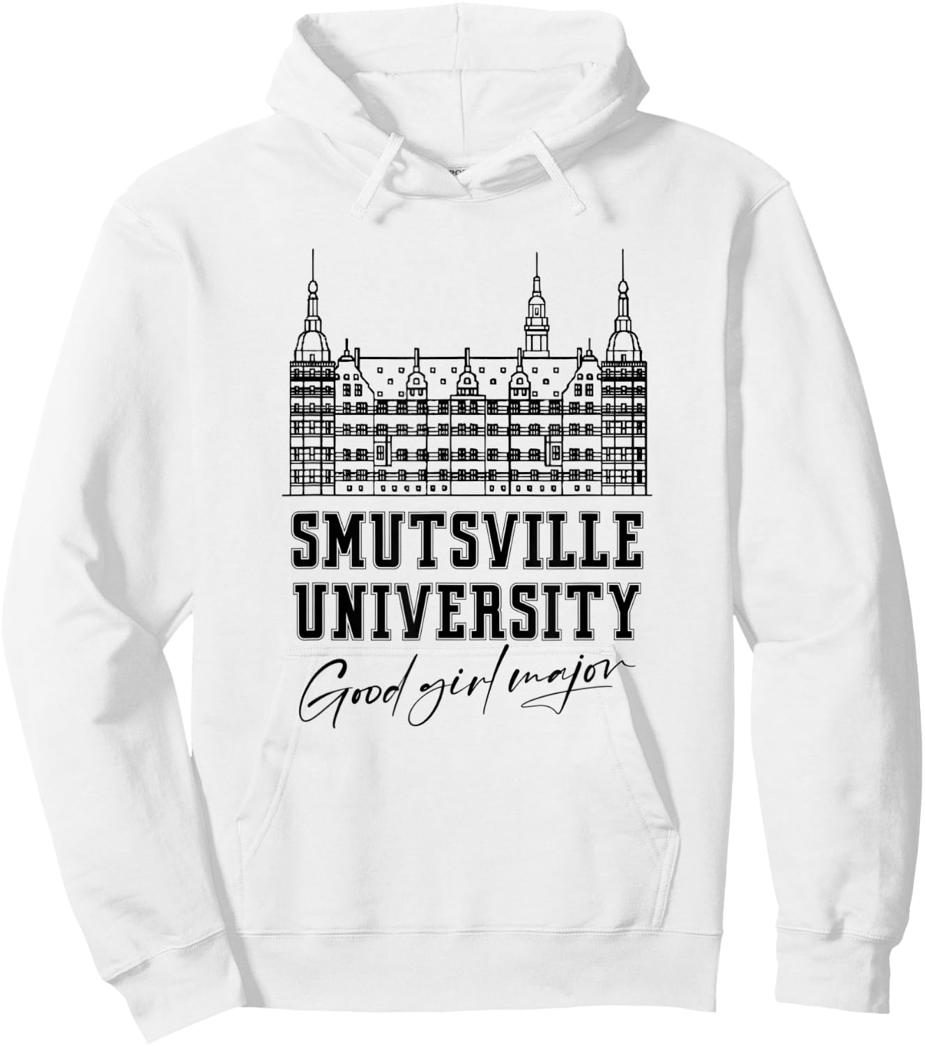 Smutsville University Good Girl Major Funny Smut Book Reader Hoodie - Hoodie | White