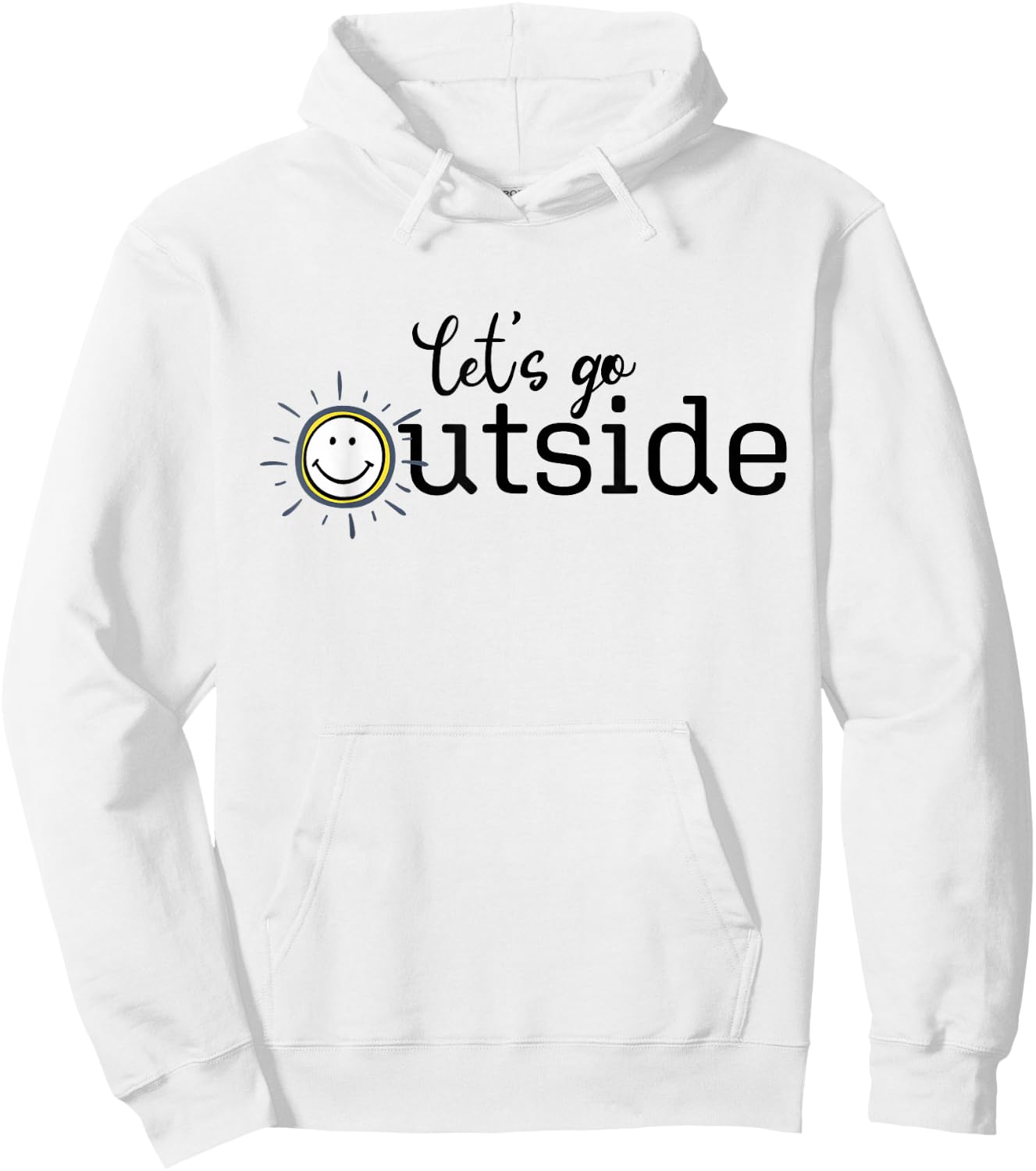 Let's Go Outside Hoodie - Hoodie | White
