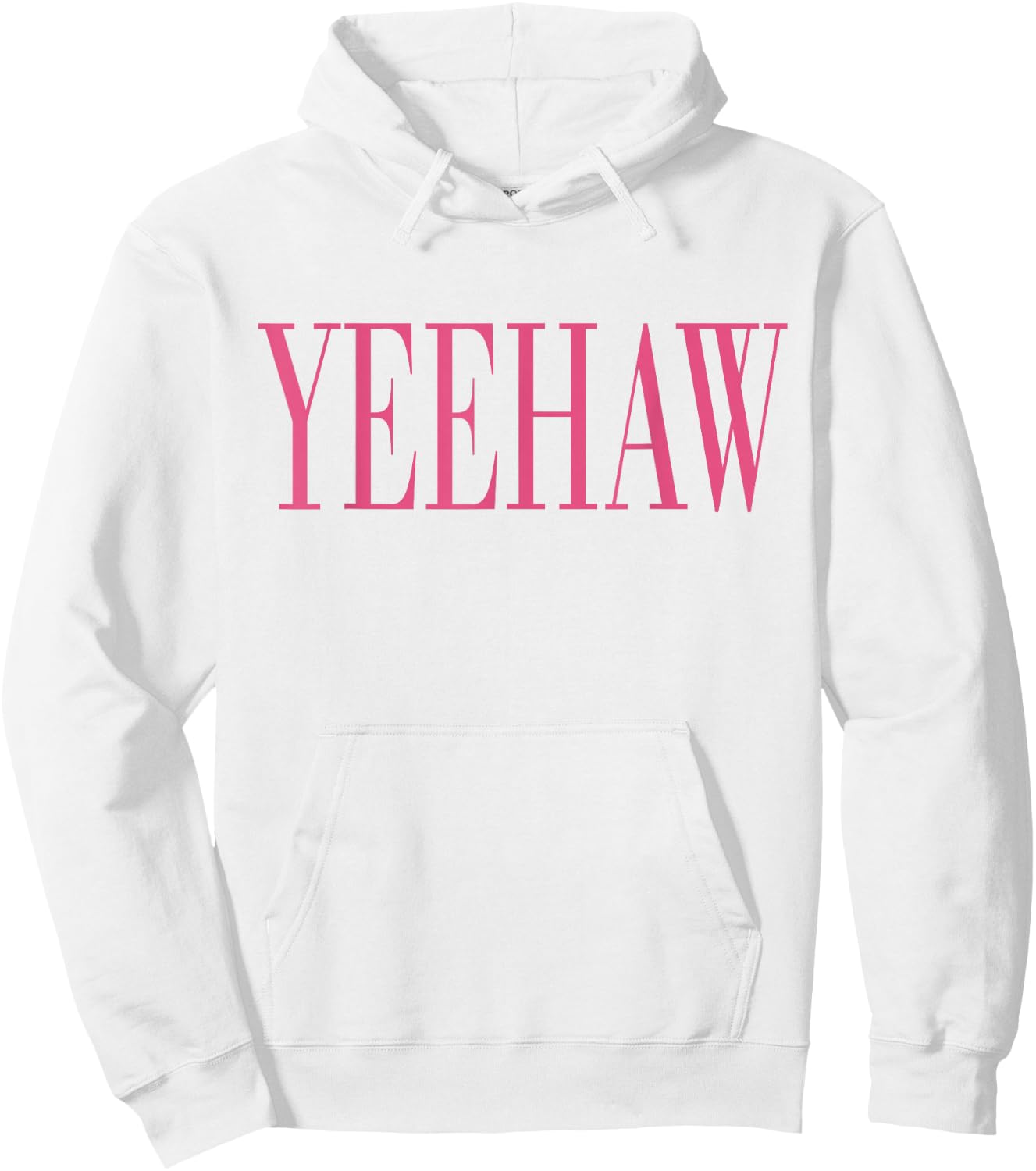 Vintage Pink Yeehaw Preppy Cowgirl Country Hoodie - Hoodie | White