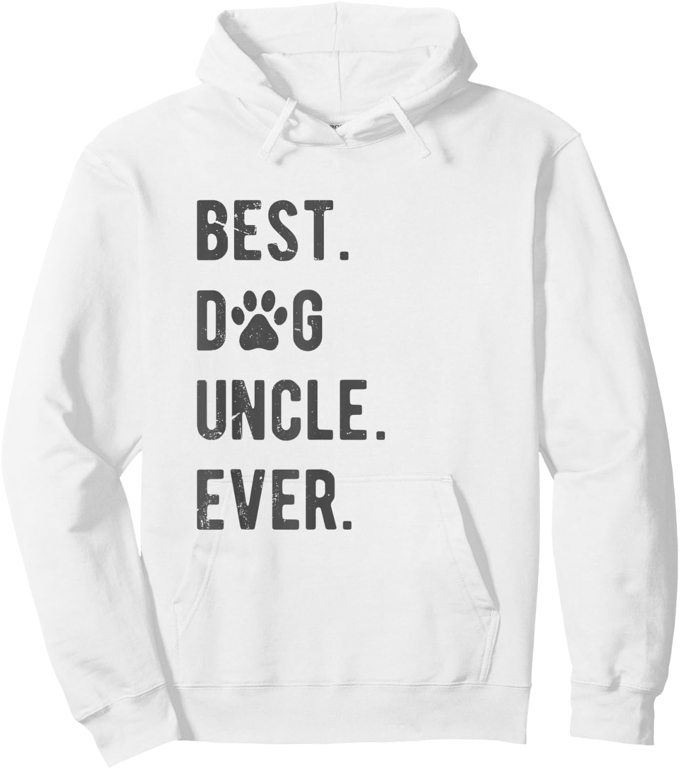 Best Dog Uncle Ever Men's Dog Uncle , Grey, Small Hoodie - Hoodie | White
