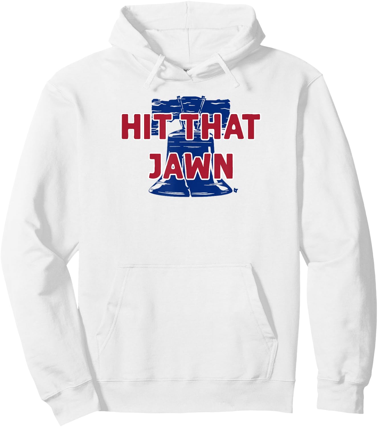 Hit That Jawn - Philadelphia Baseball Hoodie - Hoodie | White