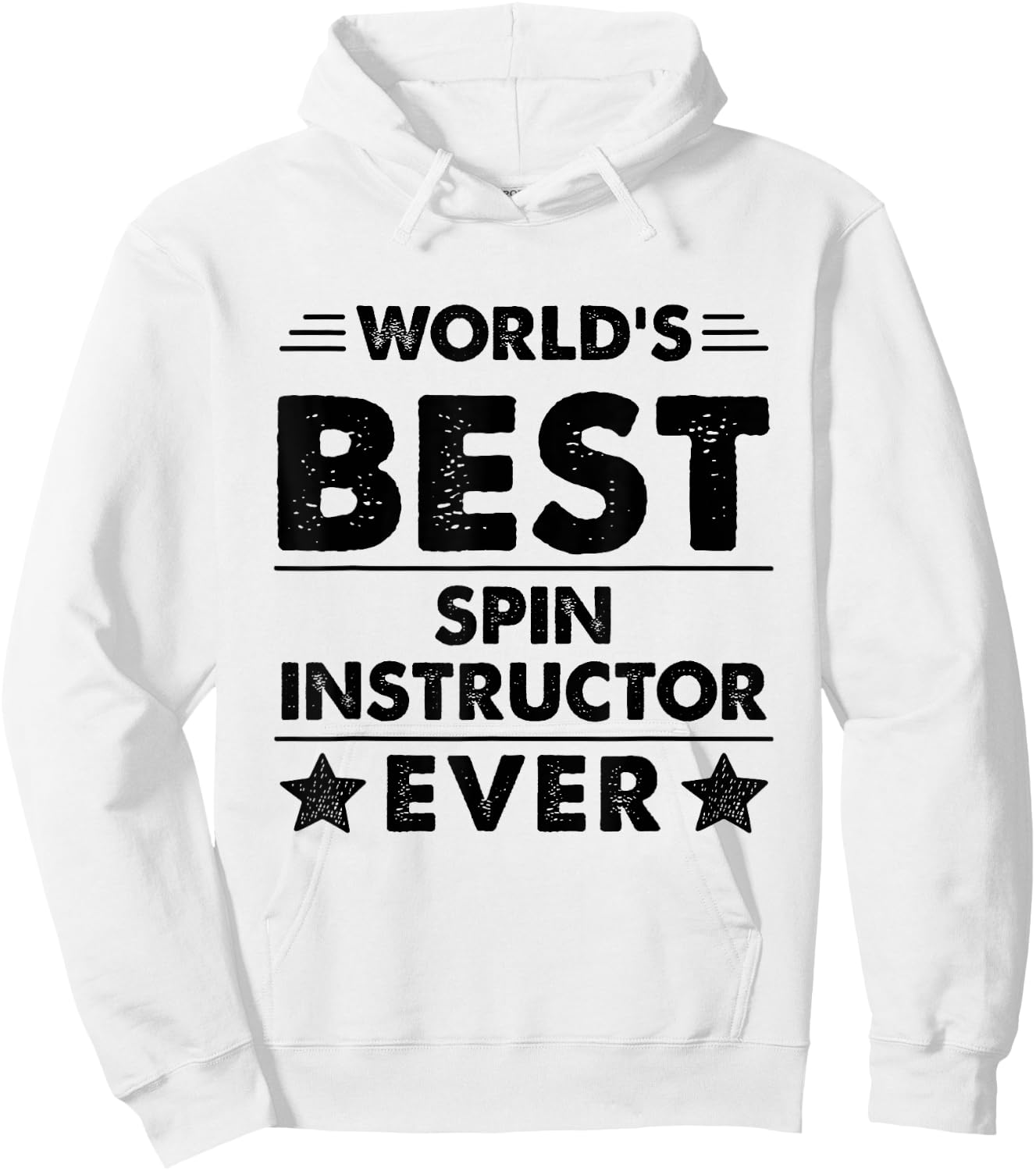 World's Best Spin Instructor Ever Hoodie - Hoodie | White