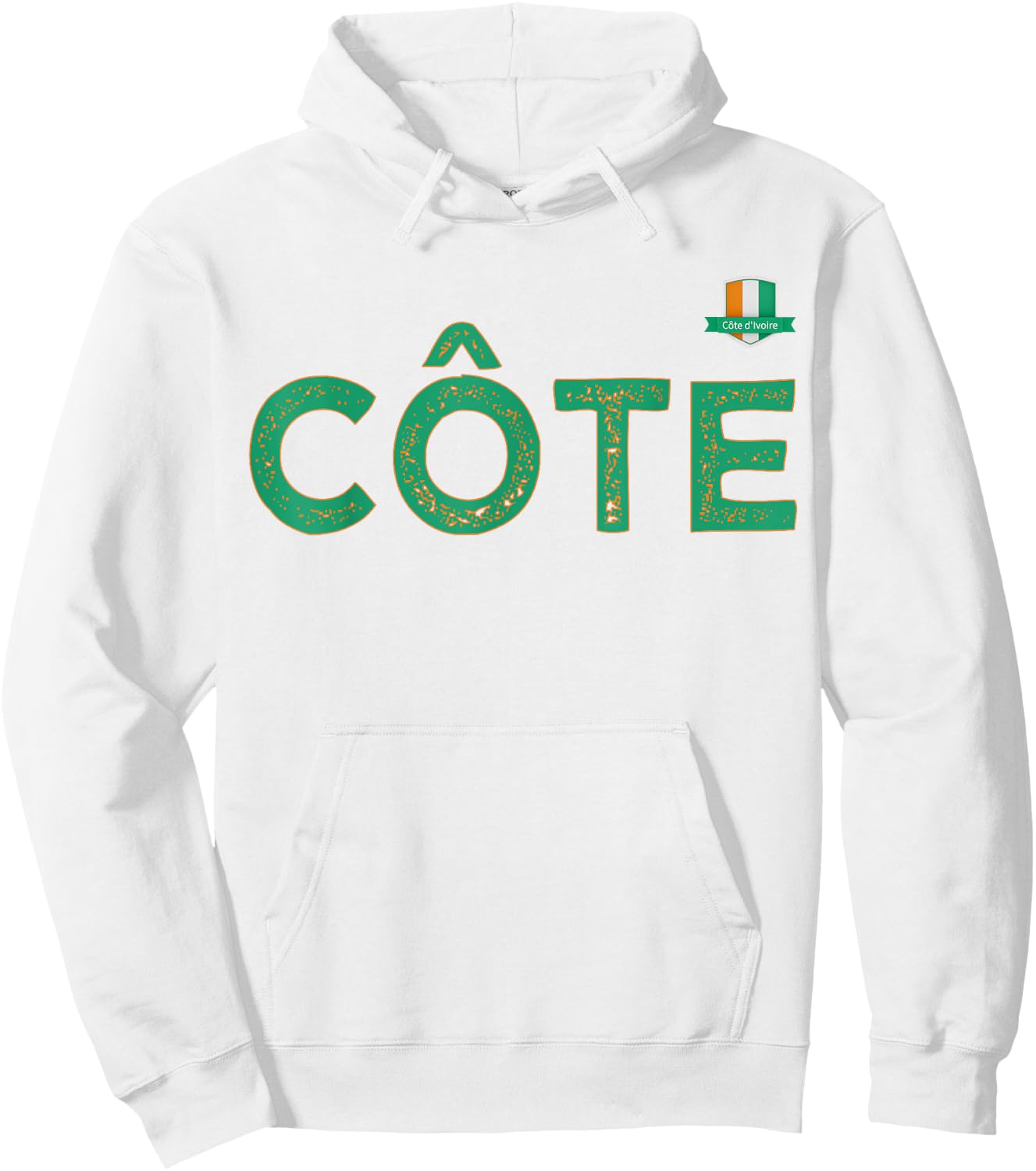 Team Flag Group apparel - Côte - Côte d'Ivoire Ivory Coast Hoodie - Hoodie | White