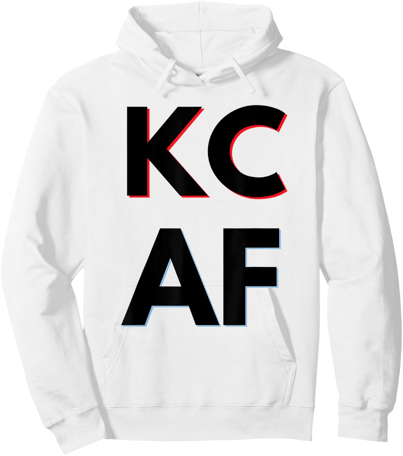 KC AF - Kansas City Missouri Hoodie - Hoodie | White